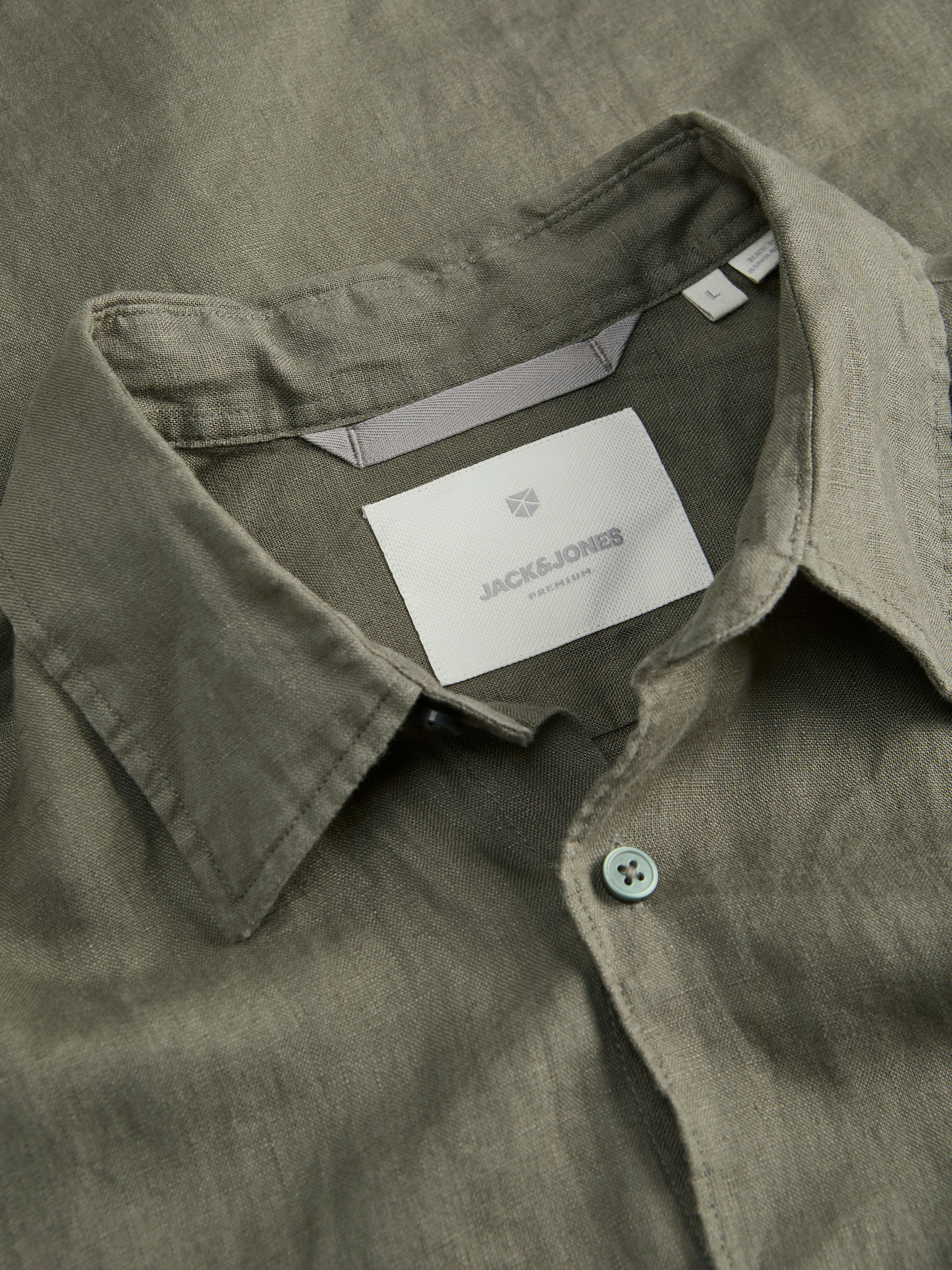 Jack & Jones Overhemd met lange mouwen JPRCCLAWRENCE LINEN L/S SHIRT SN