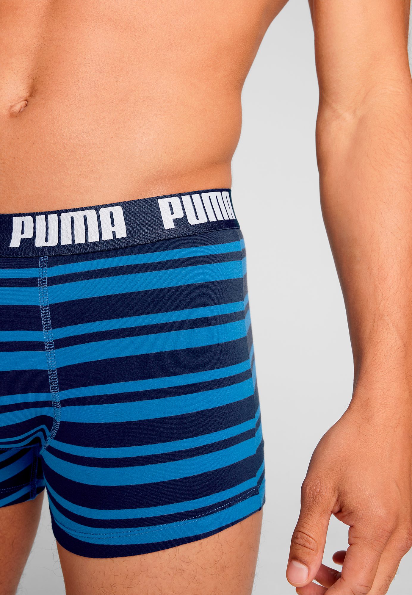 PUMA Boxershort PUMA MEN EVERYDAY STRIPED BOXERS 2P (2 stuks, Set van 2)