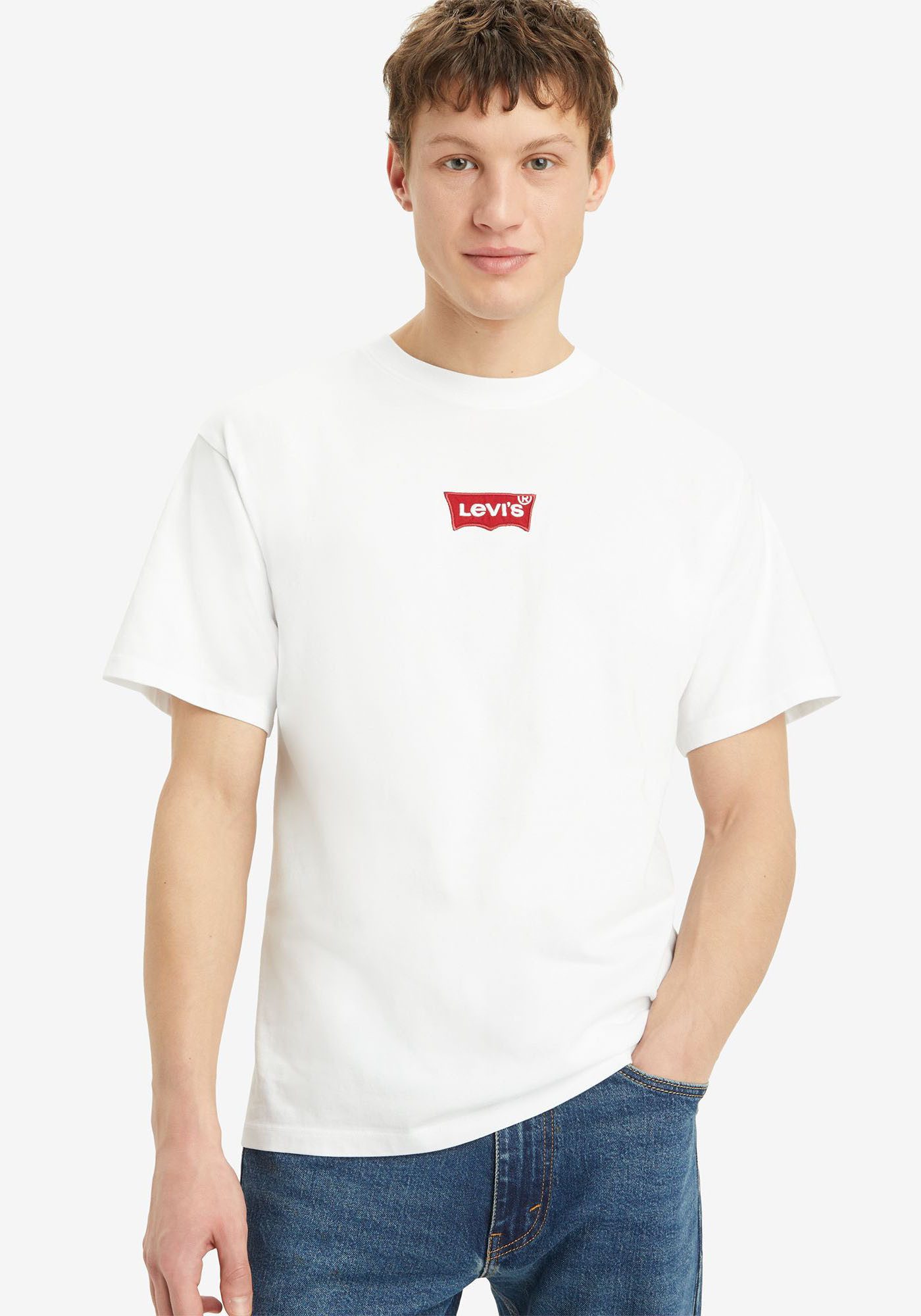 Levi's T-shirt SEVINTAGE met logo-patch op de borst