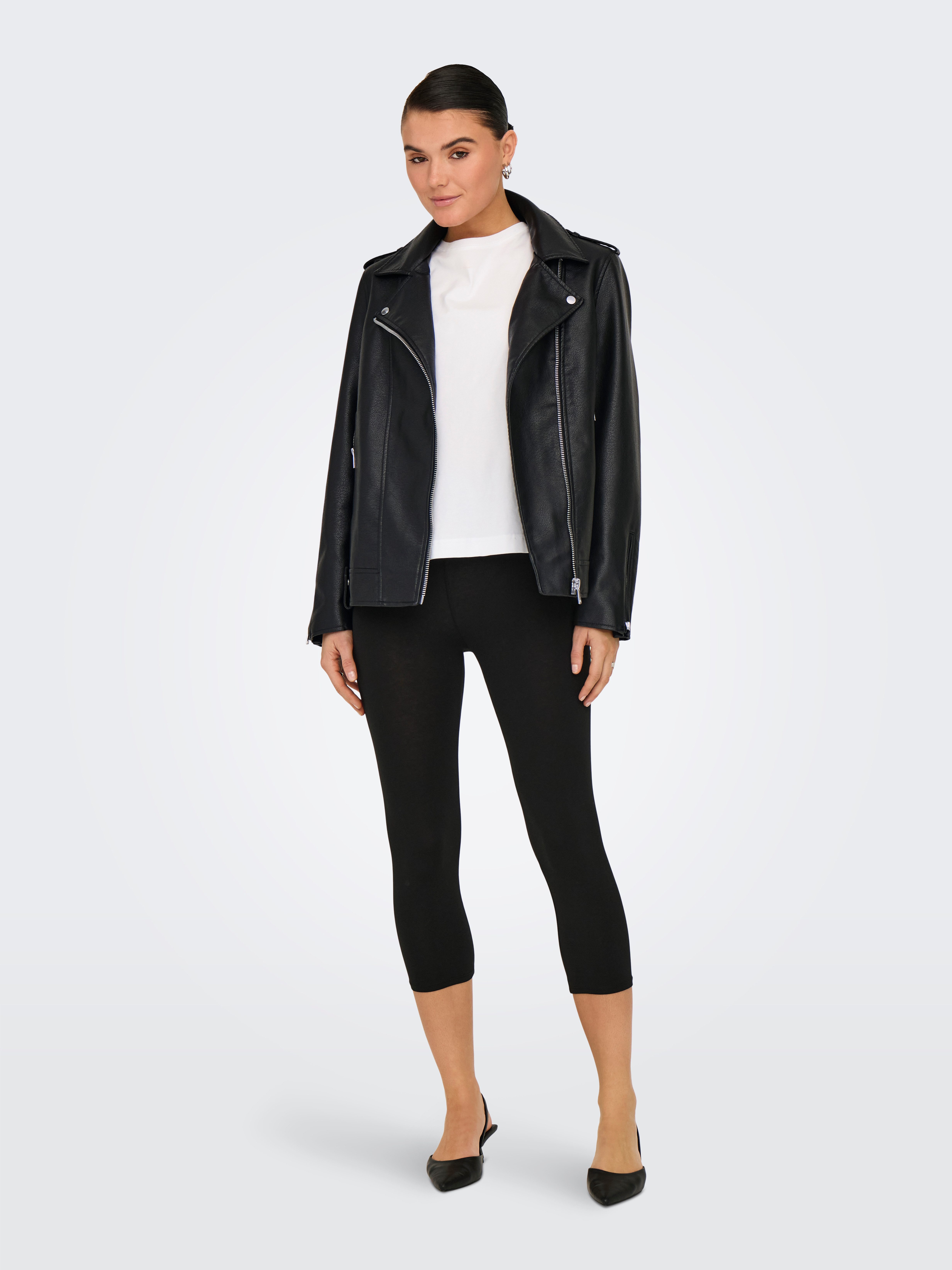 Only Imitatieleren jack ONLMILLE FAUX LEATHER JACKET OTW