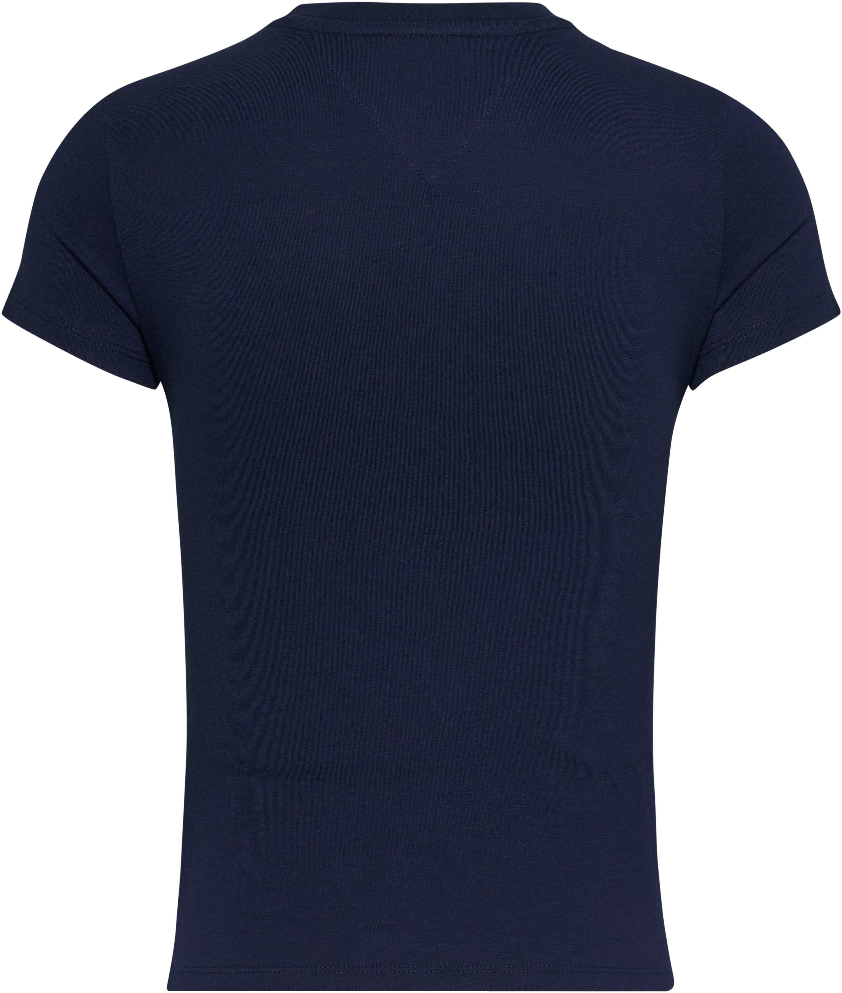 TOMMY JEANS T-shirt Slim Essential Logo T-shirt van jersey met korte mouwen en logoprint katoenmix