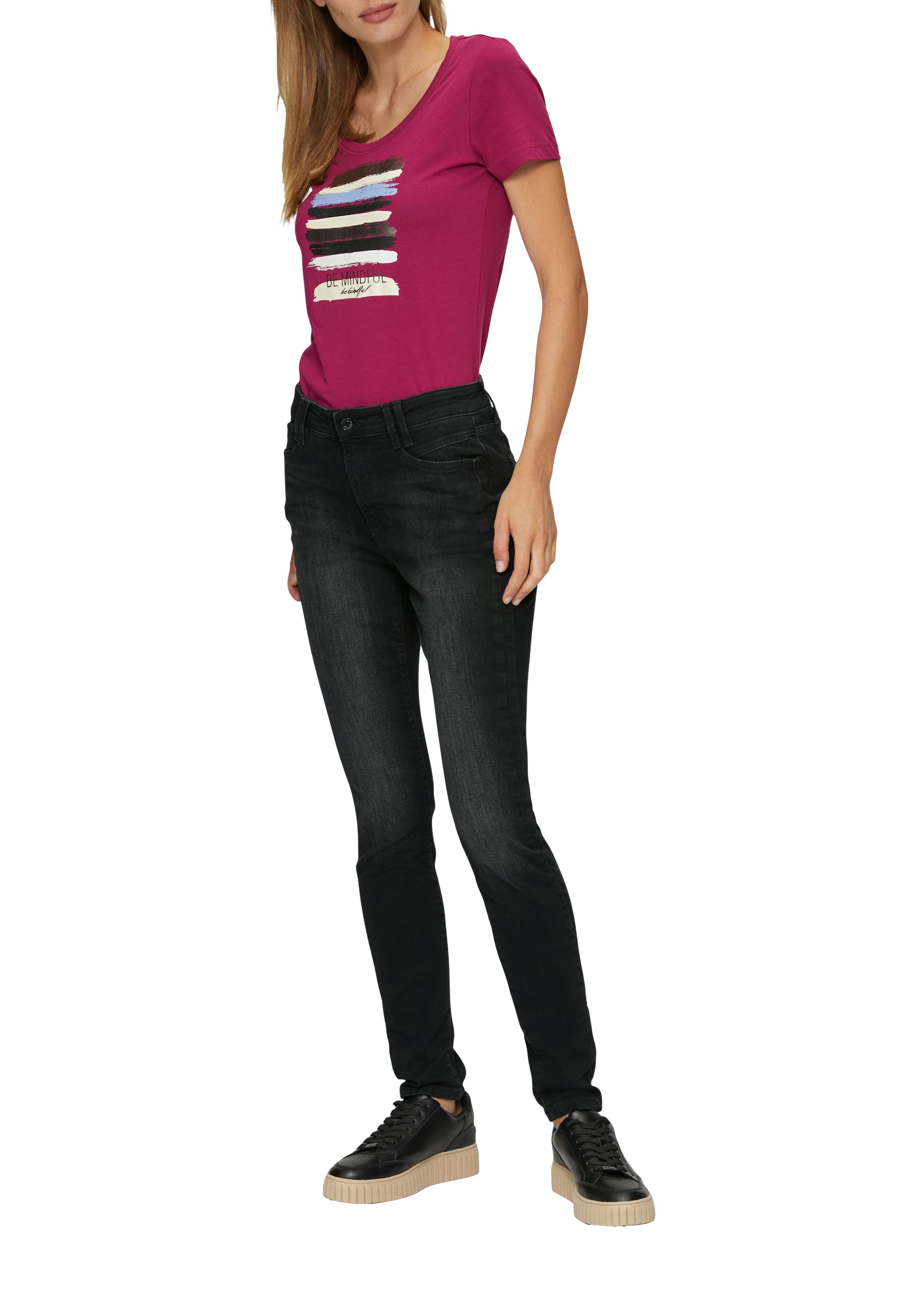 s.Oliver Skinny fit jeans Izabell skinny, met sterke wassing