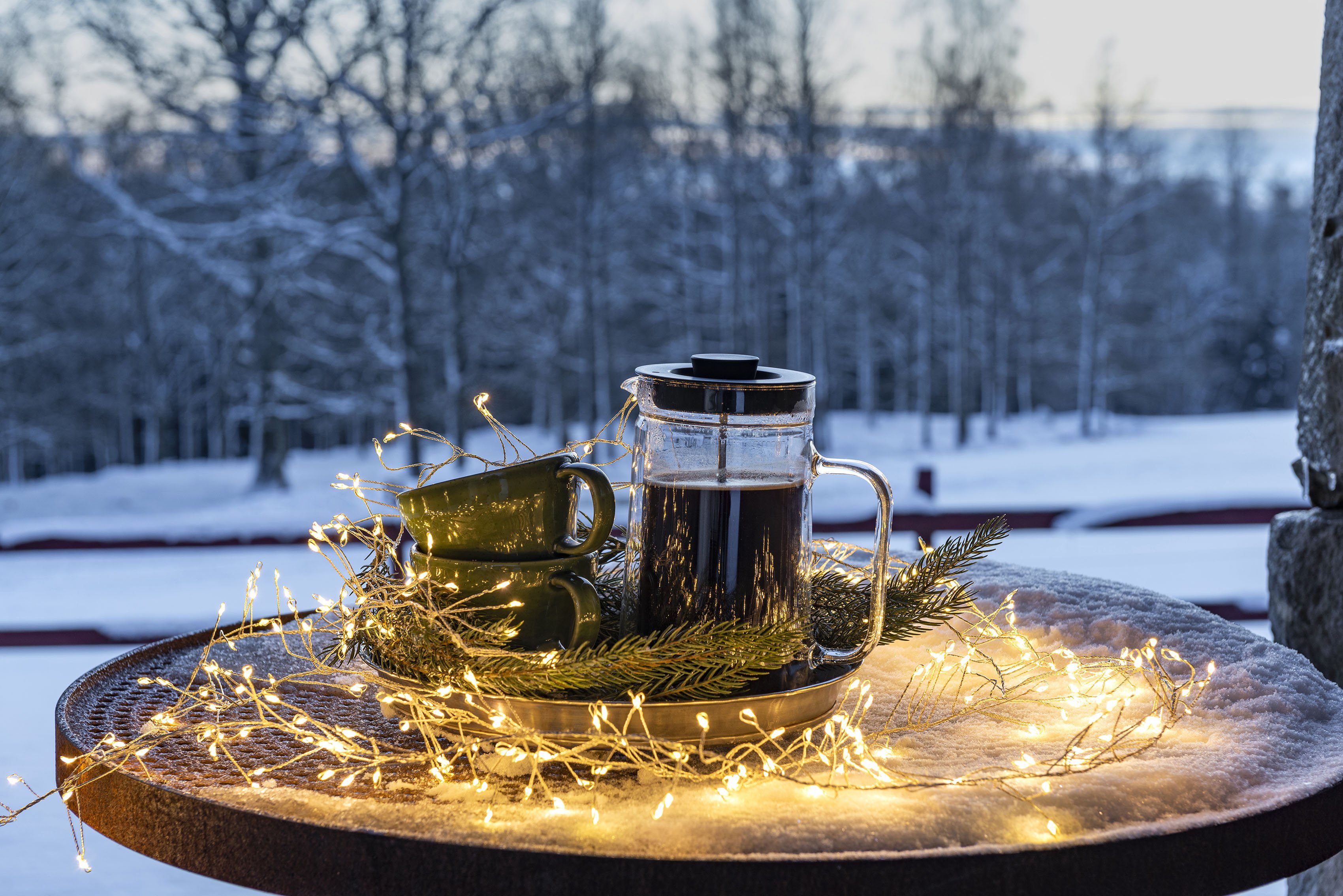 KONSTSMIDE Led-lichtsnoer Kerstversiering buiten Micro-led-clusterverlichting Cluster, met haspel (1 stuk)