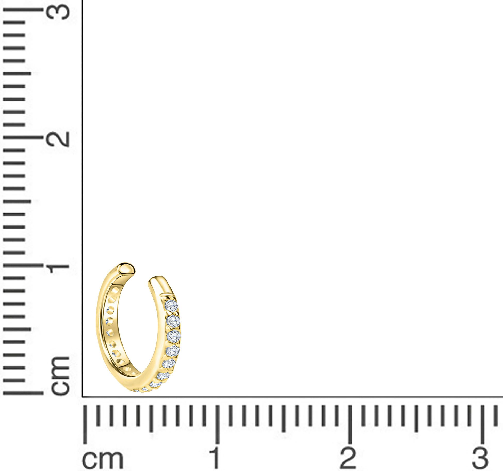 Firetti Ear cuff Sieraad Geschenk, Oorbel, Zilver 925