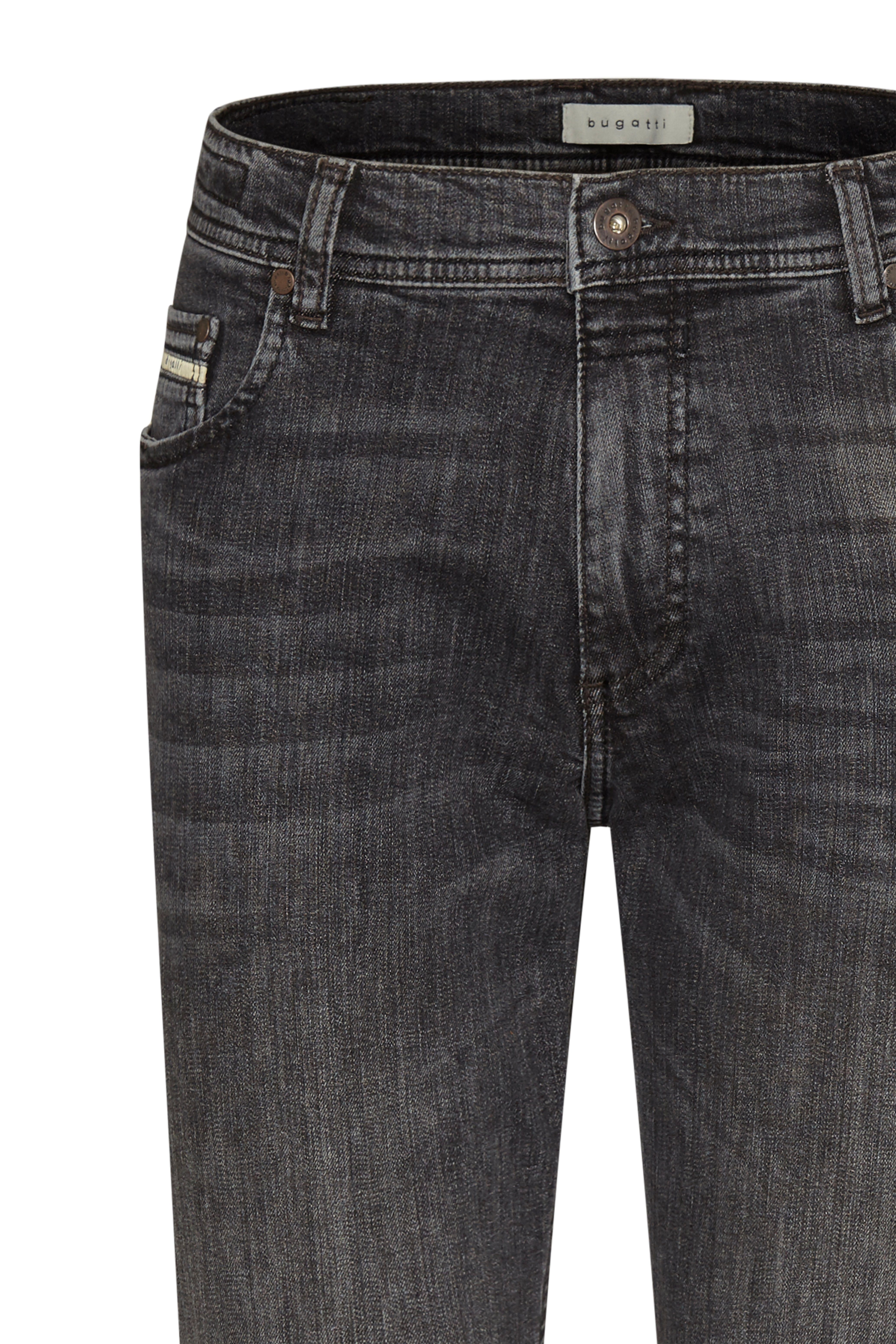 Bugatti 5-pocket jeans Band met riemlussen en zip-fly