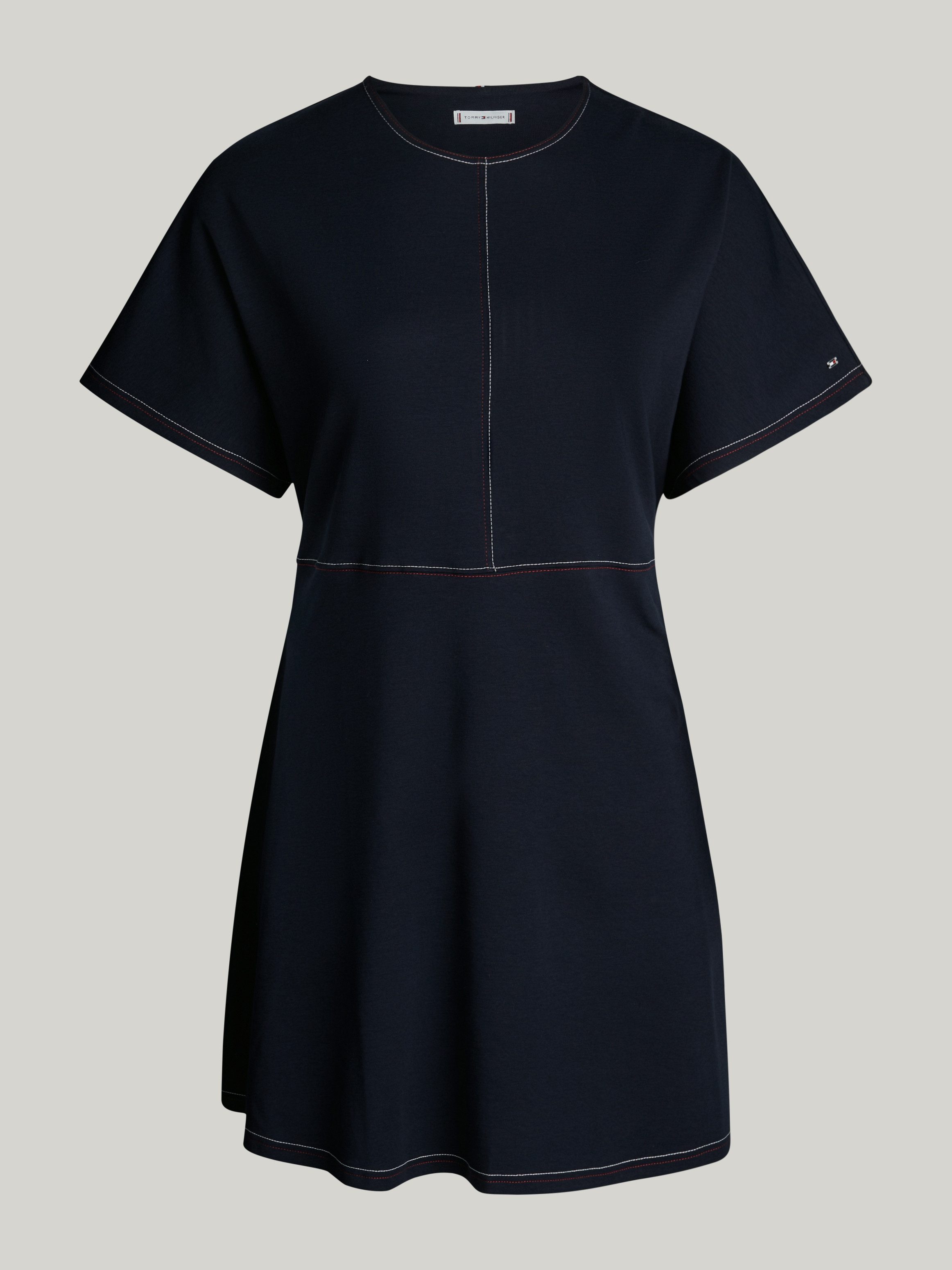 Tommy Hilfiger Curve Blousejurk CRV GLOBAL STP STITCH F&F DRS SS