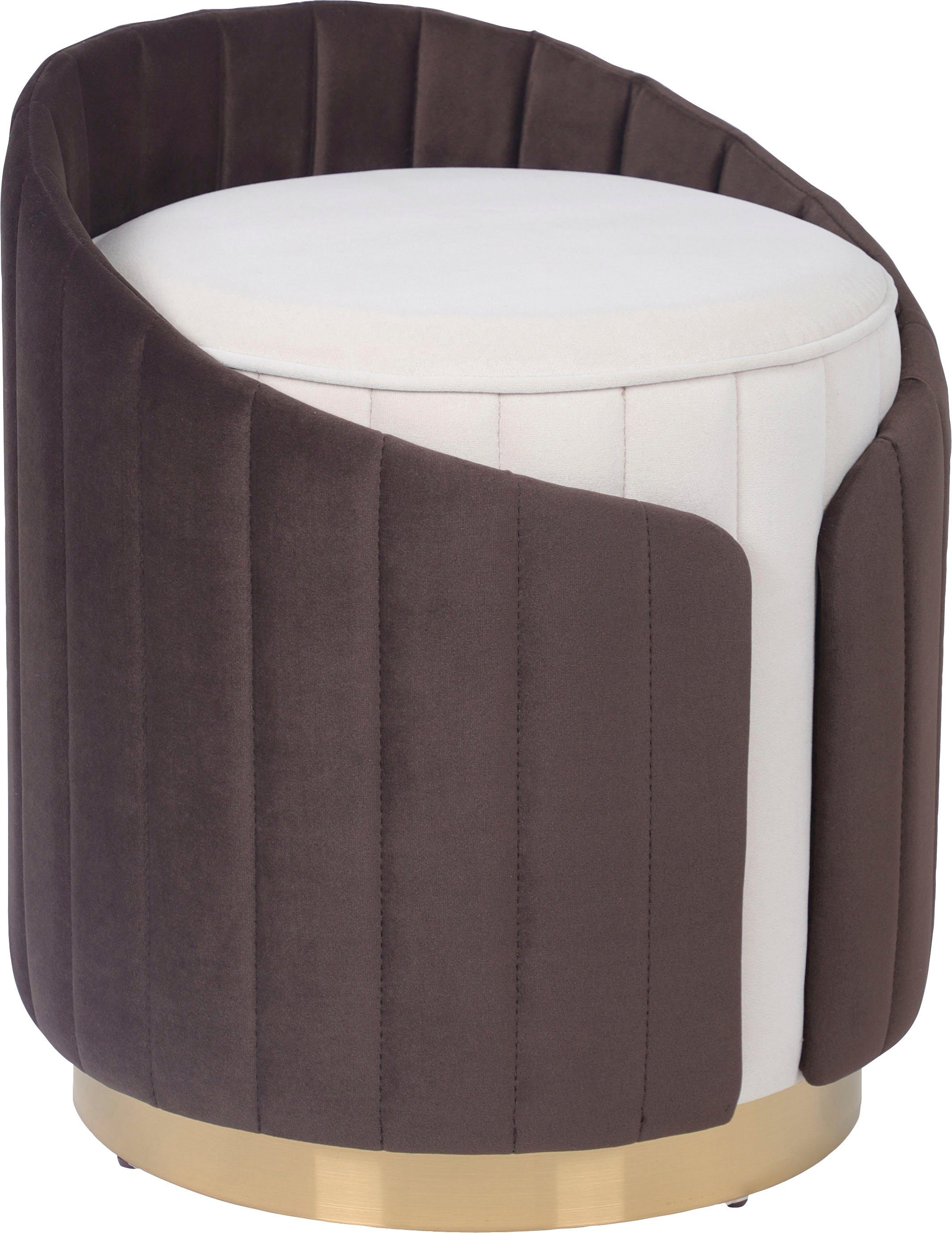 Kayoom Zithocker Kruk Corin 145, modern ontwerp, comfortabel met rugsteun (1 stuk)