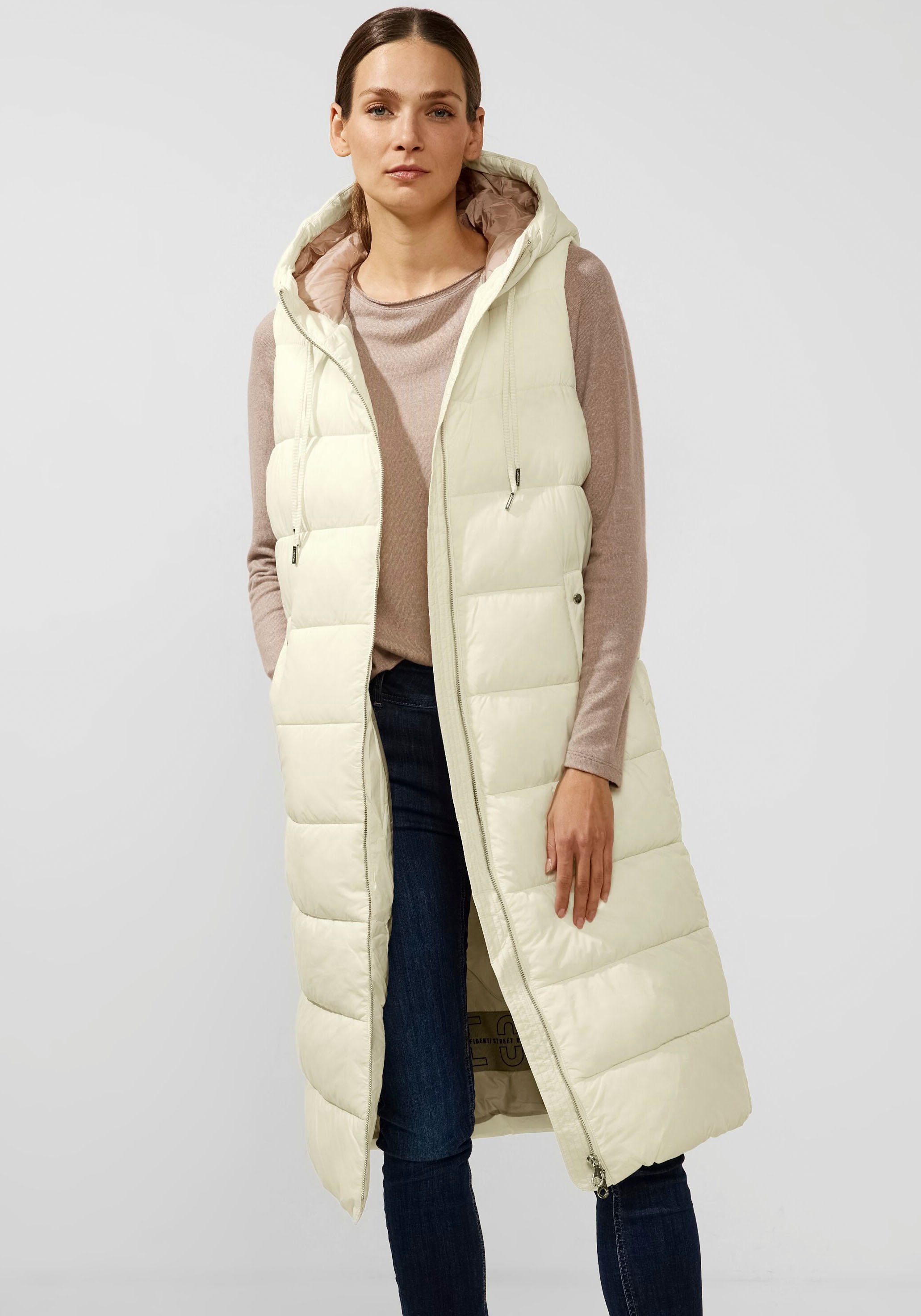 STREET ONE Lang gilet in unikleur