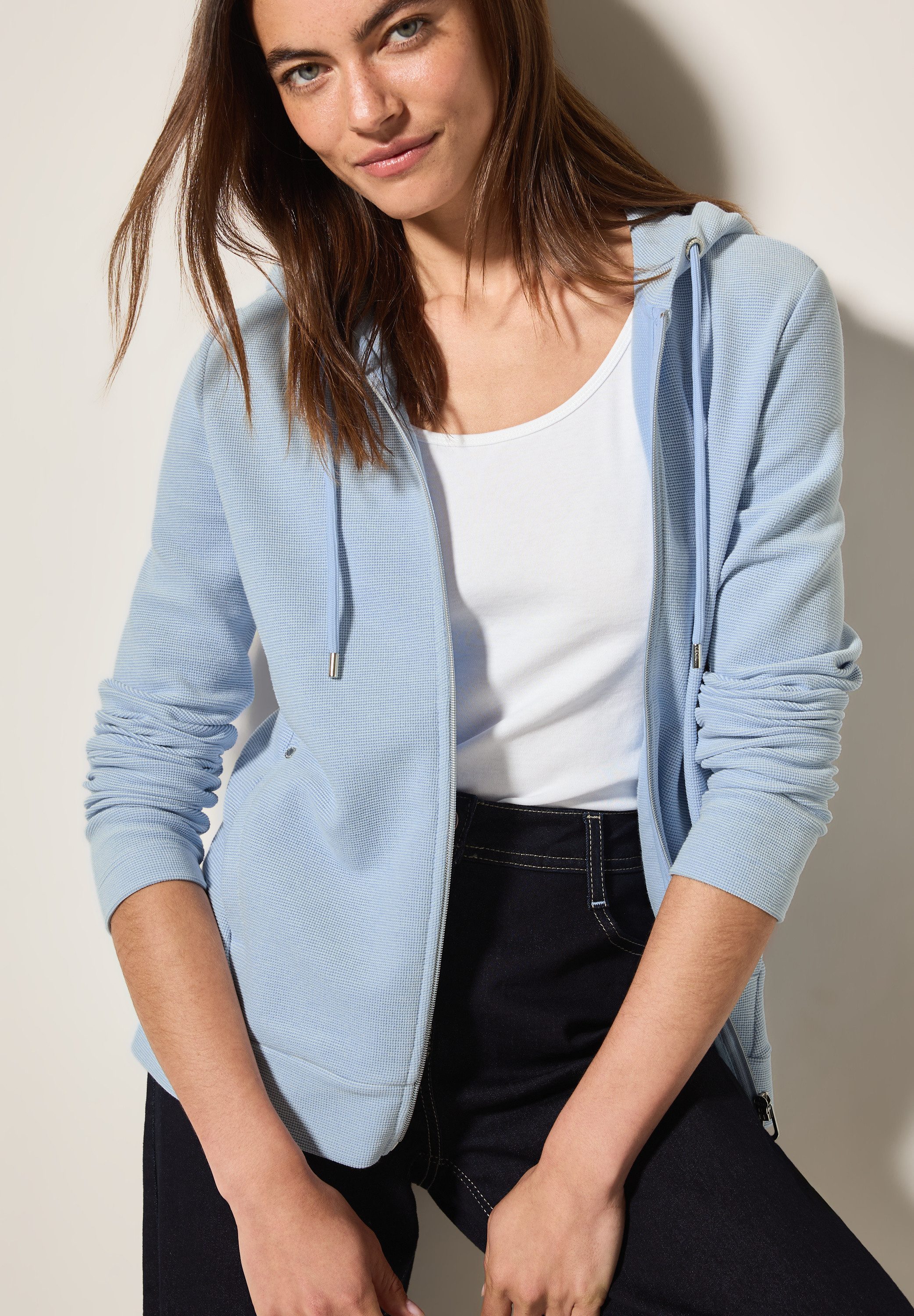 Cecil Capuchonsweatvest met een capuchon