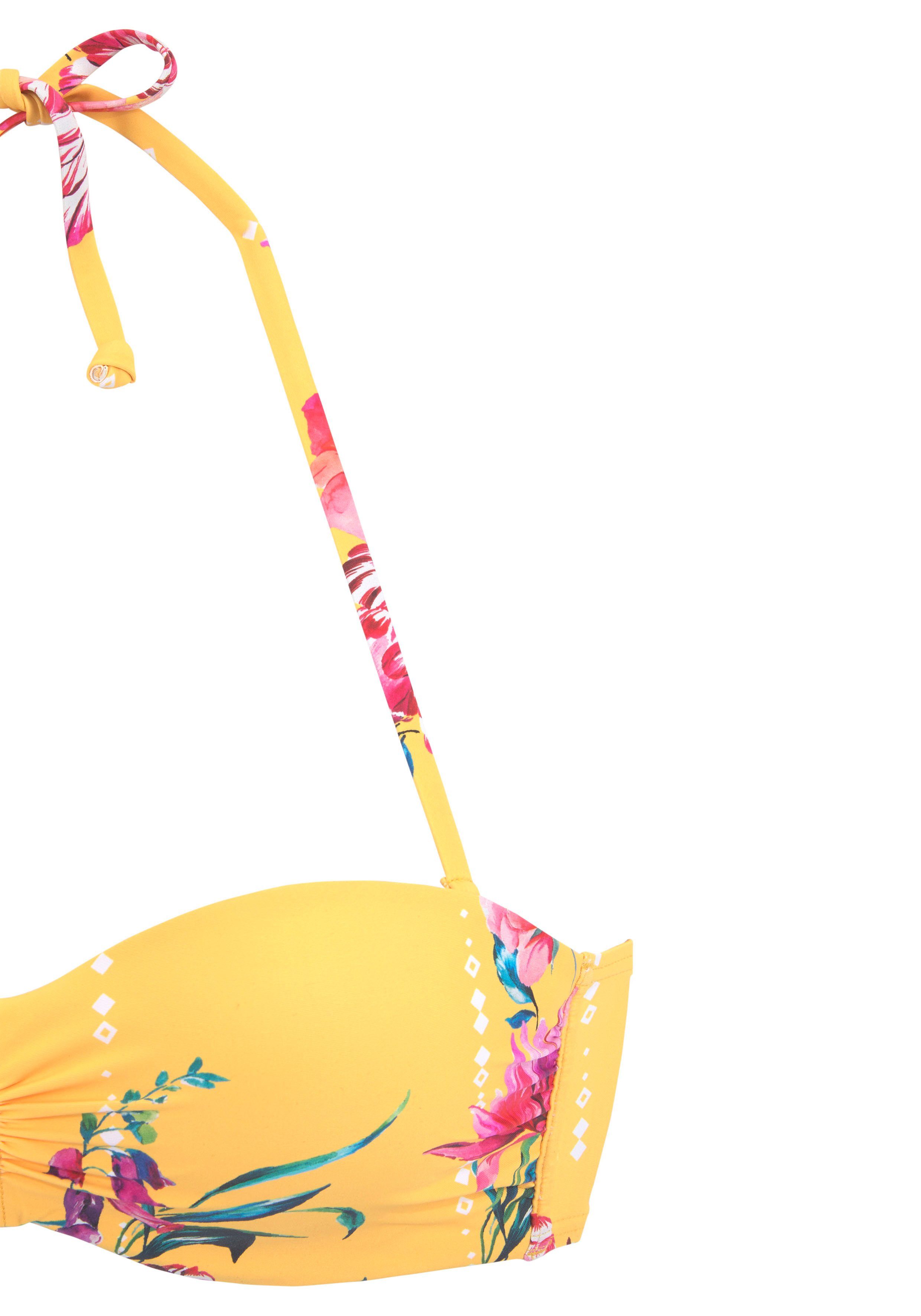 Sunseeker Beugelbikinitop in bandeaumodel Modern met bloemenprint