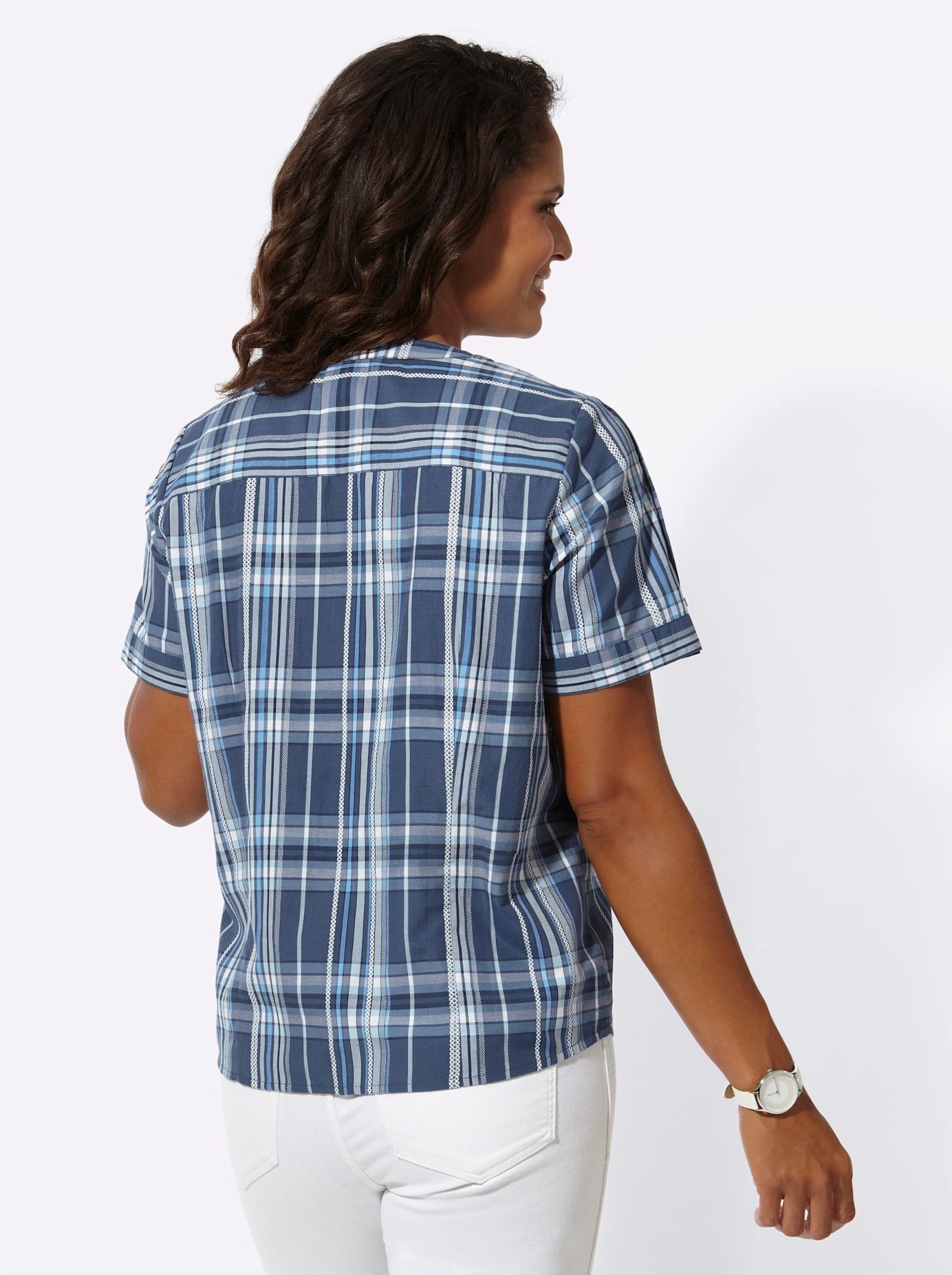 Casual Looks Geruite blouse