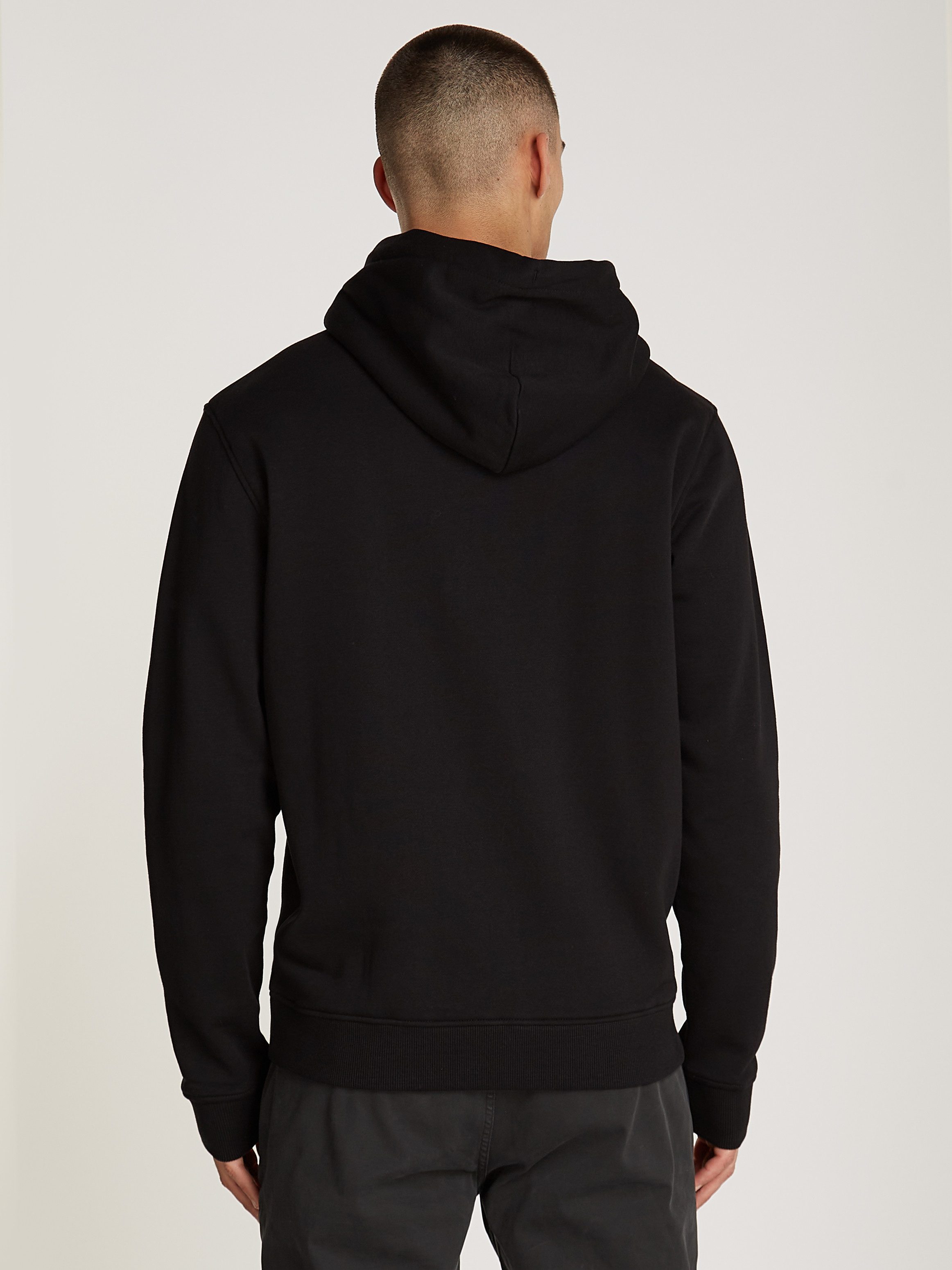 TOMMY JEANS Sweatshirt TJM REG LINEAR GOLD HOOD EXT geborduurd merkembleem op borsthoogte