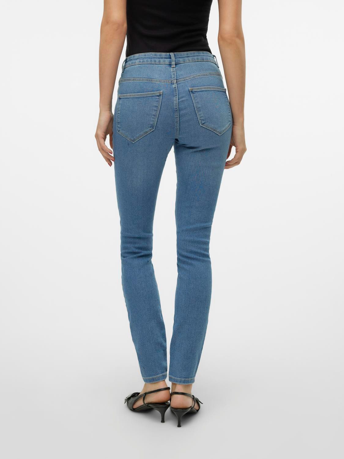 Vero Moda Skinny fit jeans VMELLY MR SKINNY JEANS BLUE NOOS