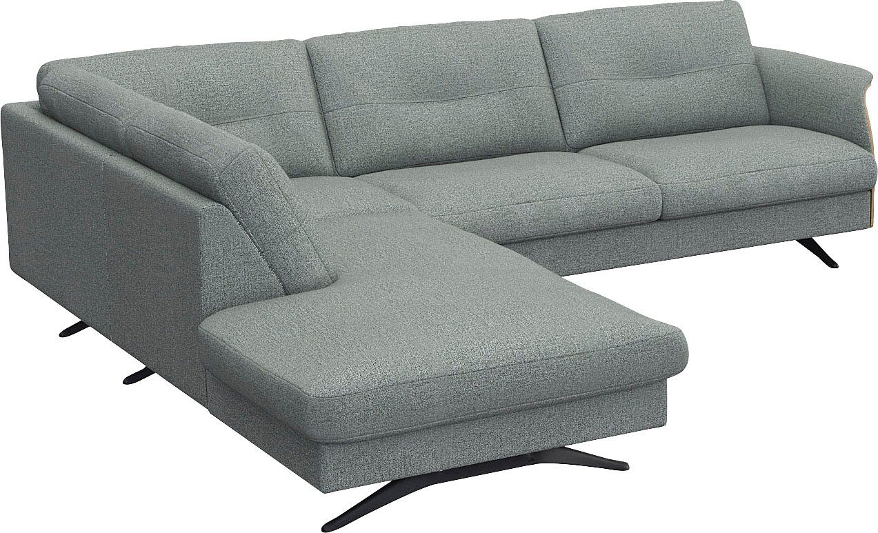 FLEXLUX Hoekbank Glow comfortabel en comfortabel door hoogwaardige zitconstructie, L-vorm