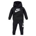 nike sportswear joggingpak fleece po hoodie  jogger 2pc set (set, 2-delig) zwart