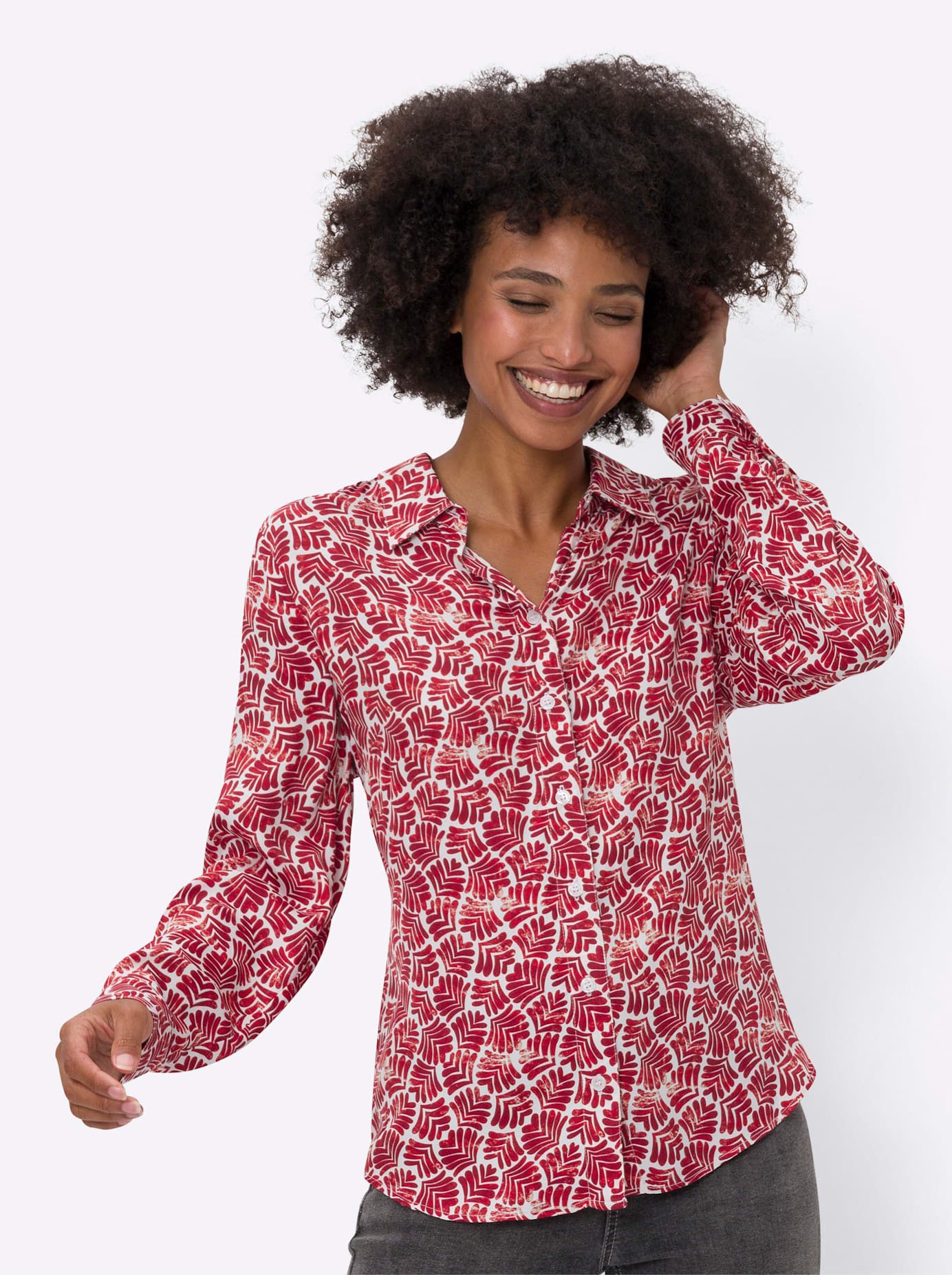 heine Gedessineerde blouse