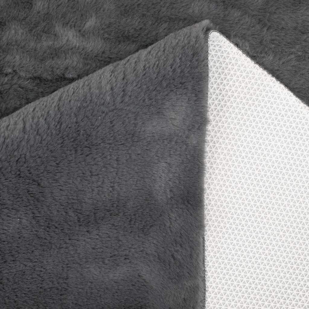 Carpet City Badmat Topia Mats, badmat uni Hoge pool, konijnenvacht-touch, polyester, badmat, wasbaar (1 stuk)