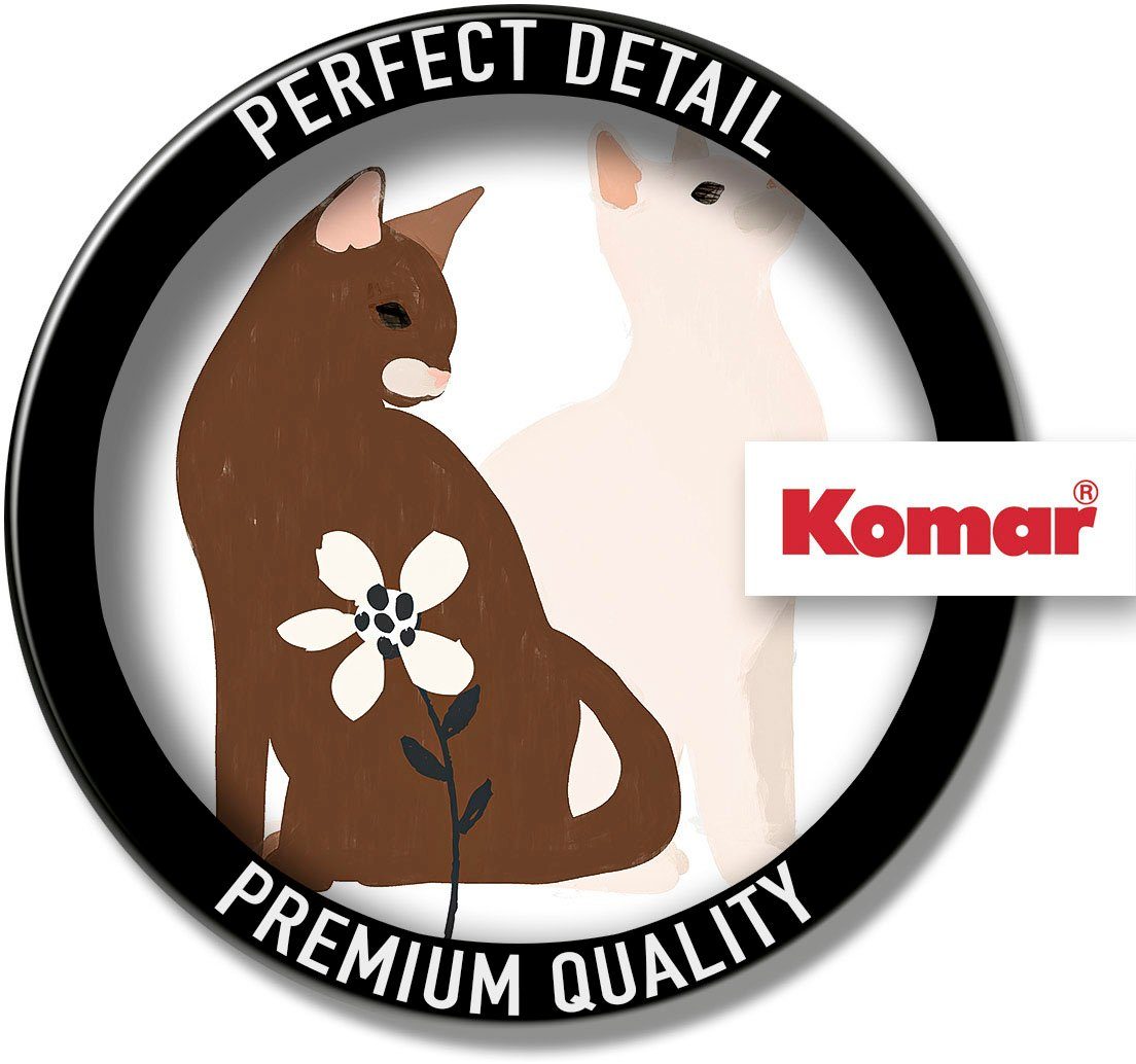 Komar Wanddecoratie Loving Cats Wanddecoratie - zonder lijst (1 stuk)
