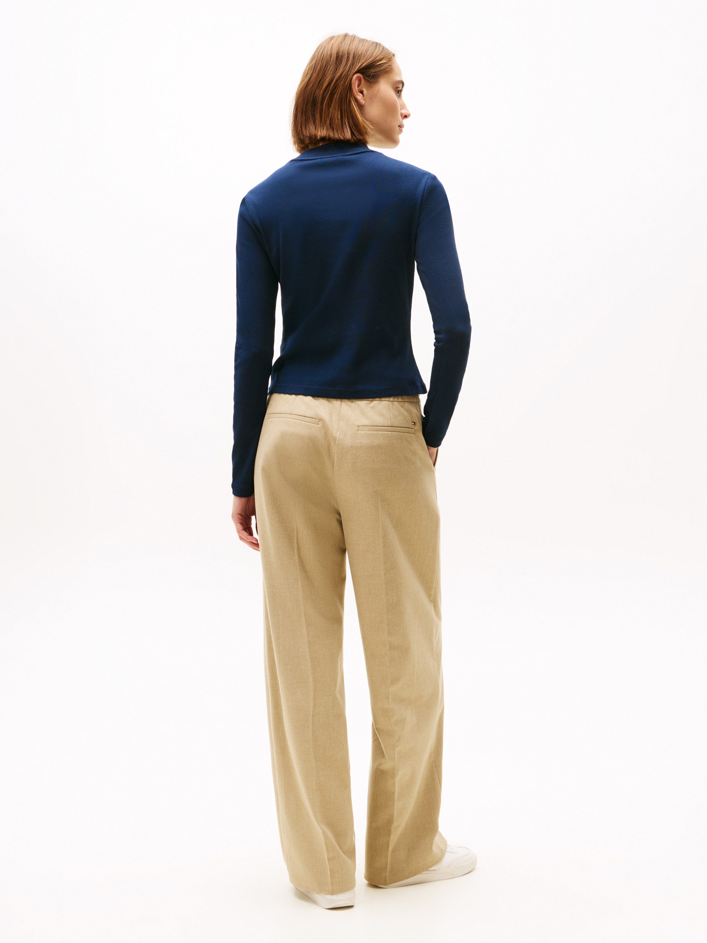 Tommy Hilfiger Shirt met lange mouwen SLIM CODY MOCK-NK LS
