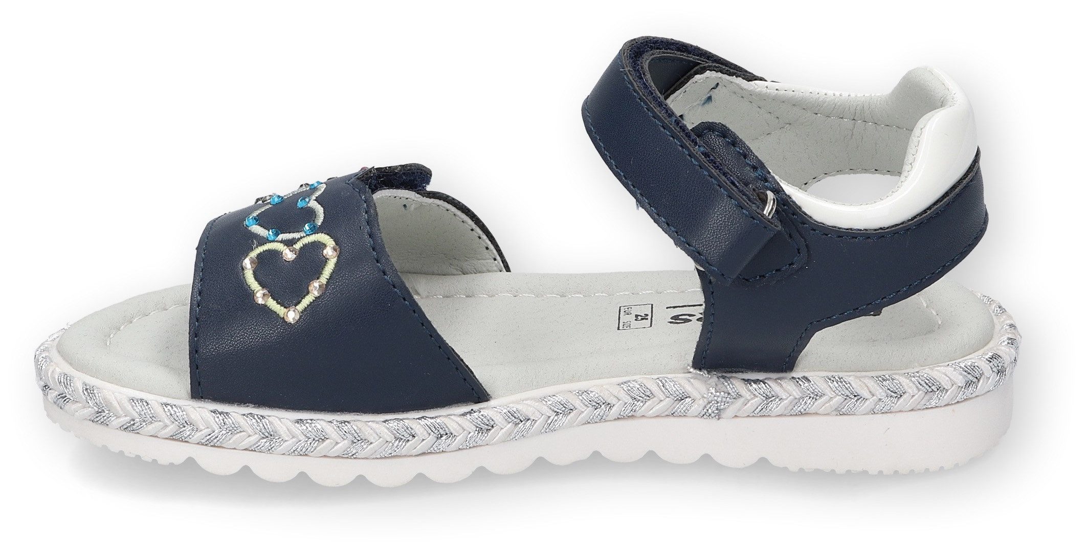Dockers by Gerli Sandalen , sleehaksandaal, klittenbandschoen met hartapplicatie