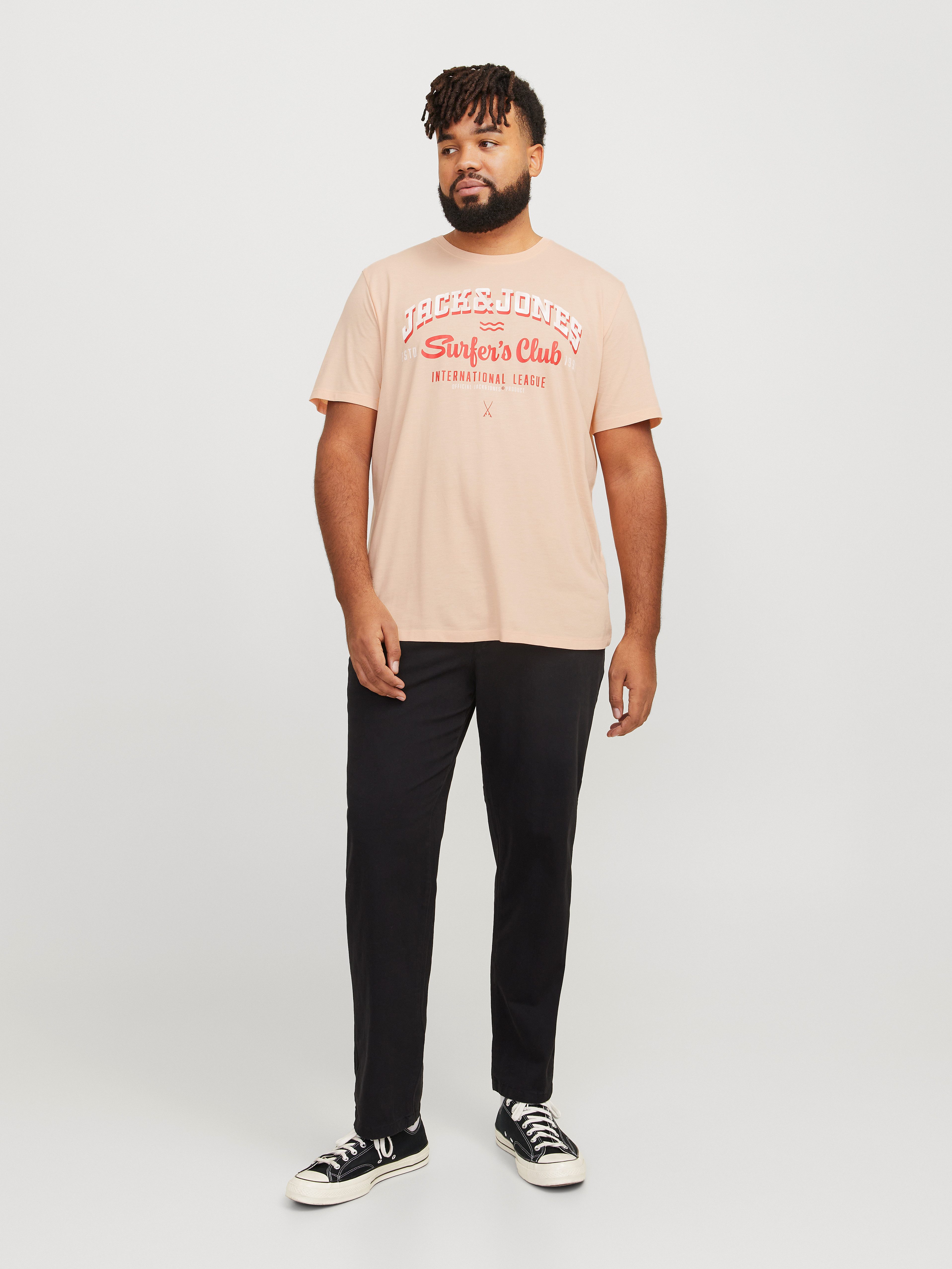 Jack & Jones PlusSize T-shirt JJELOGO TEE SS O-NECK 2 COL AW24 S PLS