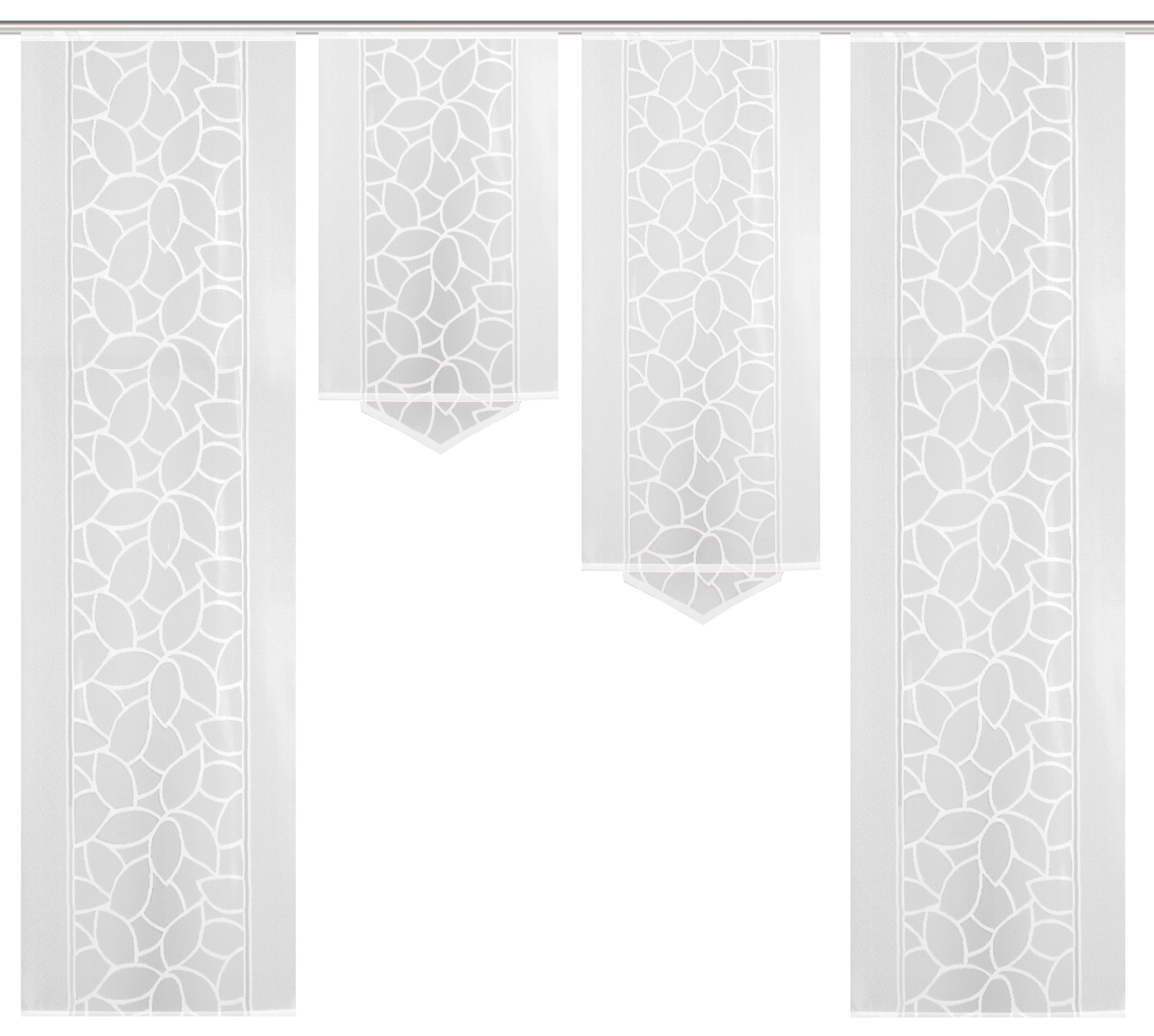 HOME WOHNIDEEN Paneelgordijn JENNA Paneelgordijn jacquard set (4 stuks)