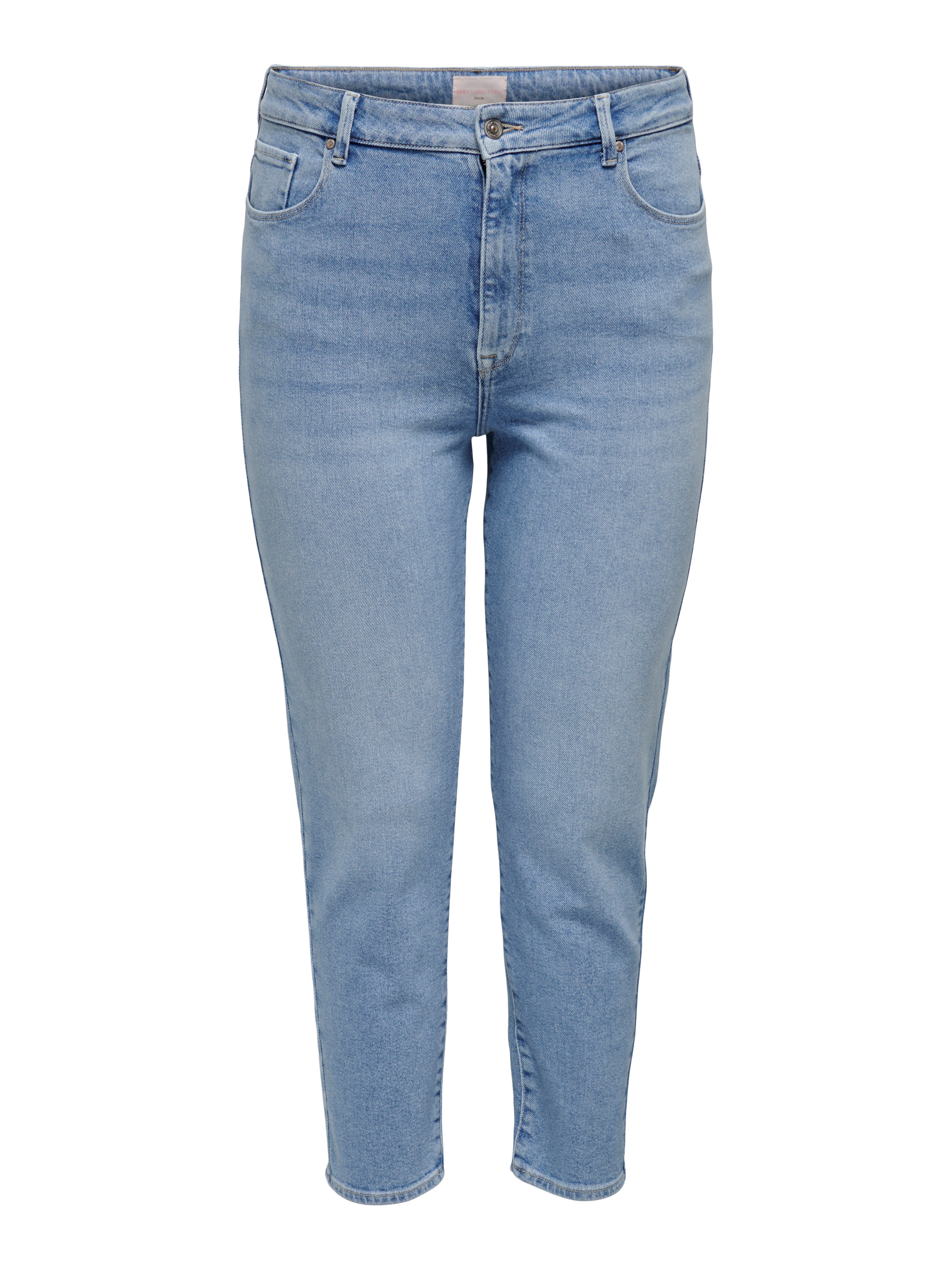 ONLY CARMAKOMA High-waist jeans CAREMILYSTRETCH HW STR ANK DNM CRO1 NOOS