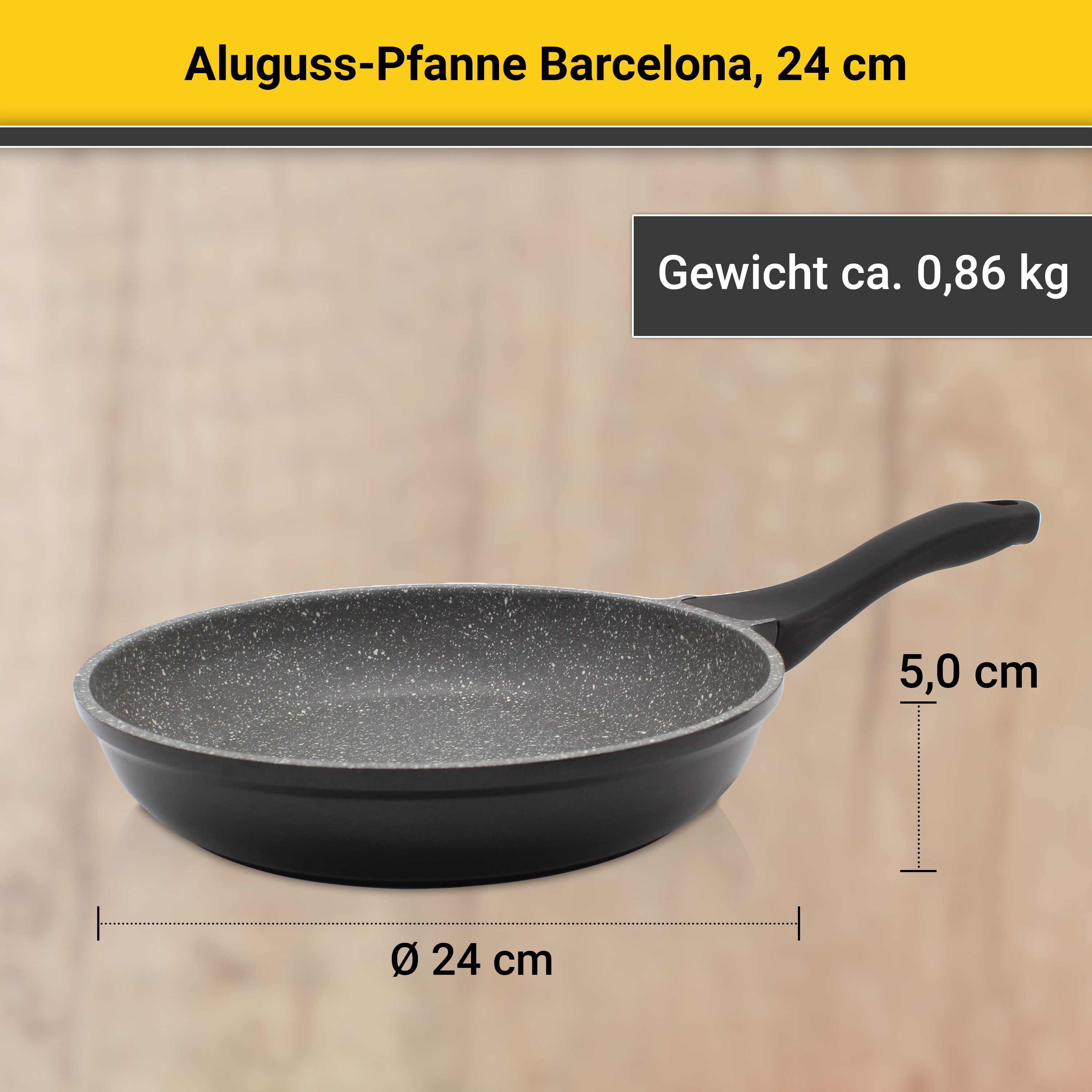 Krüger Koekenpan Gietaluminium koekenpan Bacelona (1-delig)