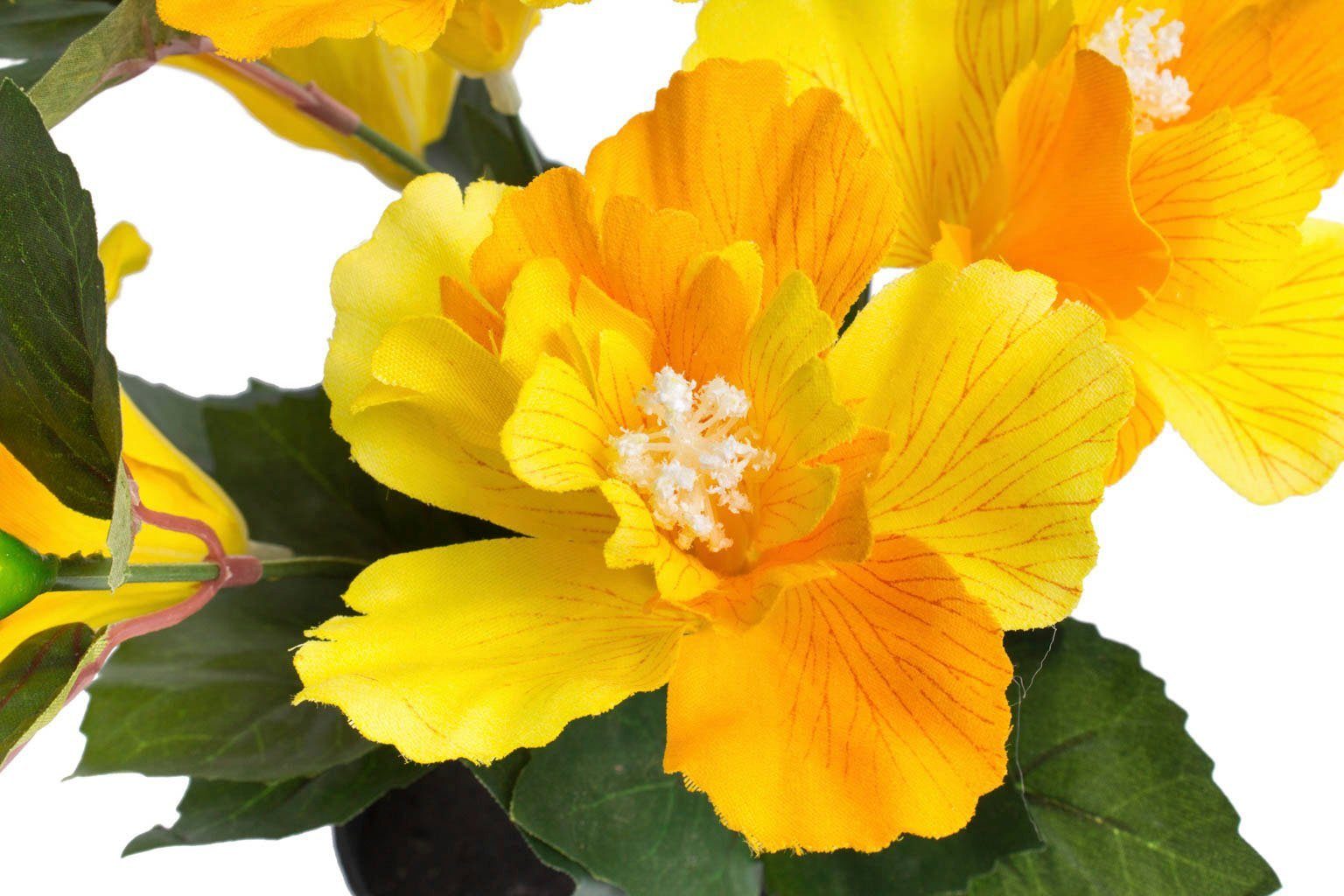 Botanic-Haus Kunstbloem Hibiscus in pot (1 stuk)