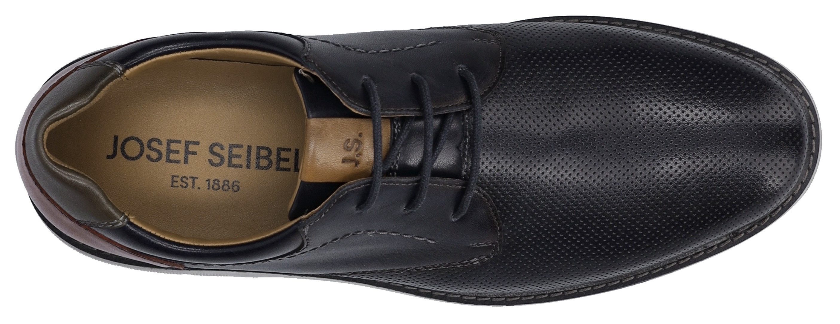 Josef Seibel Veterschoenen Stuart 02 , comfortabele schoen, business schoen, sneaker in comfortabele breedte g (breed)