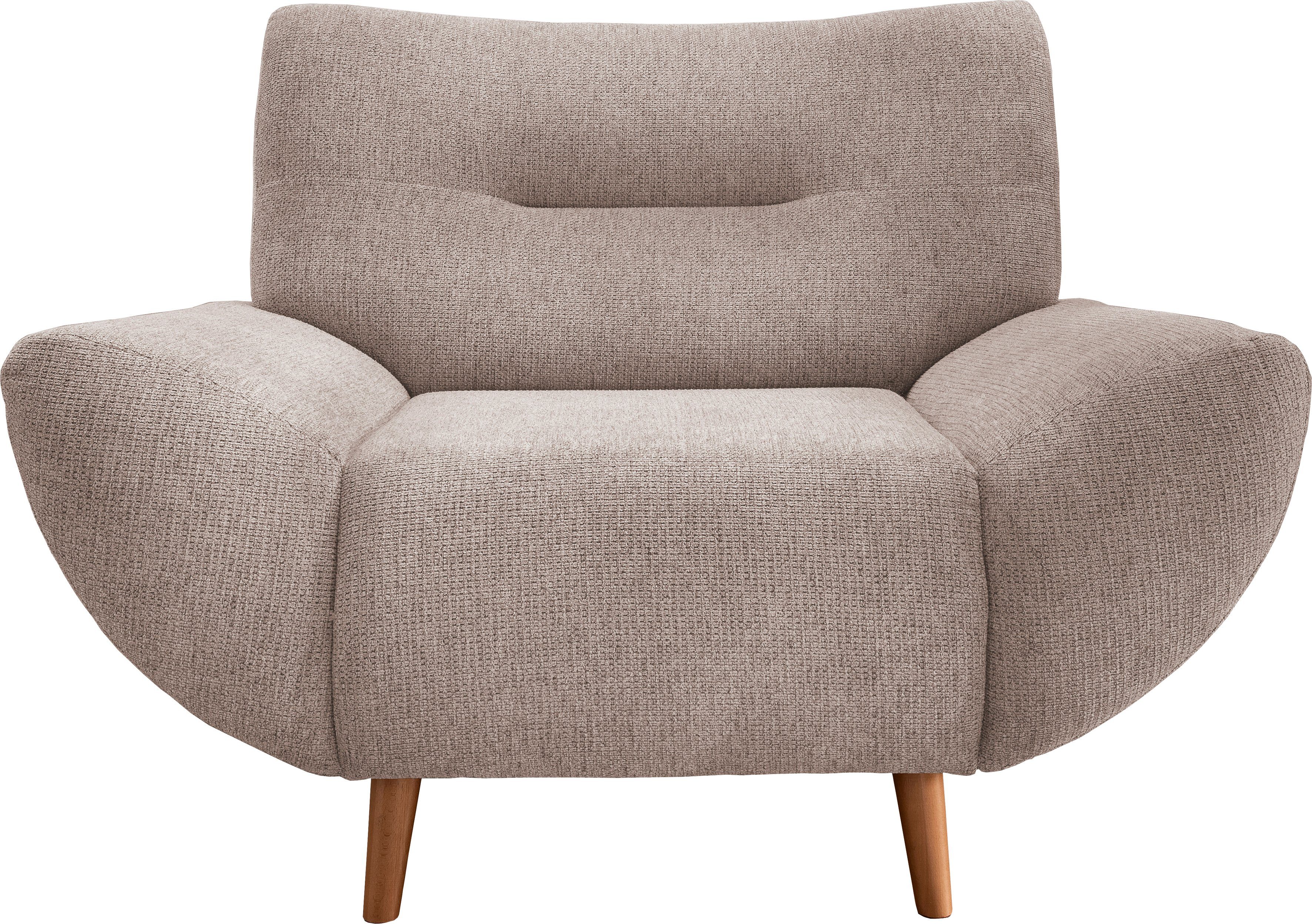 INOSIGN Zithoek Drago elegant en tijdloos, comfortabel, moderne vormtaal leverbaar als fauteuil/hoekbank, diverse stoffen, incl. 2 sierkussens (set, 3-delig)