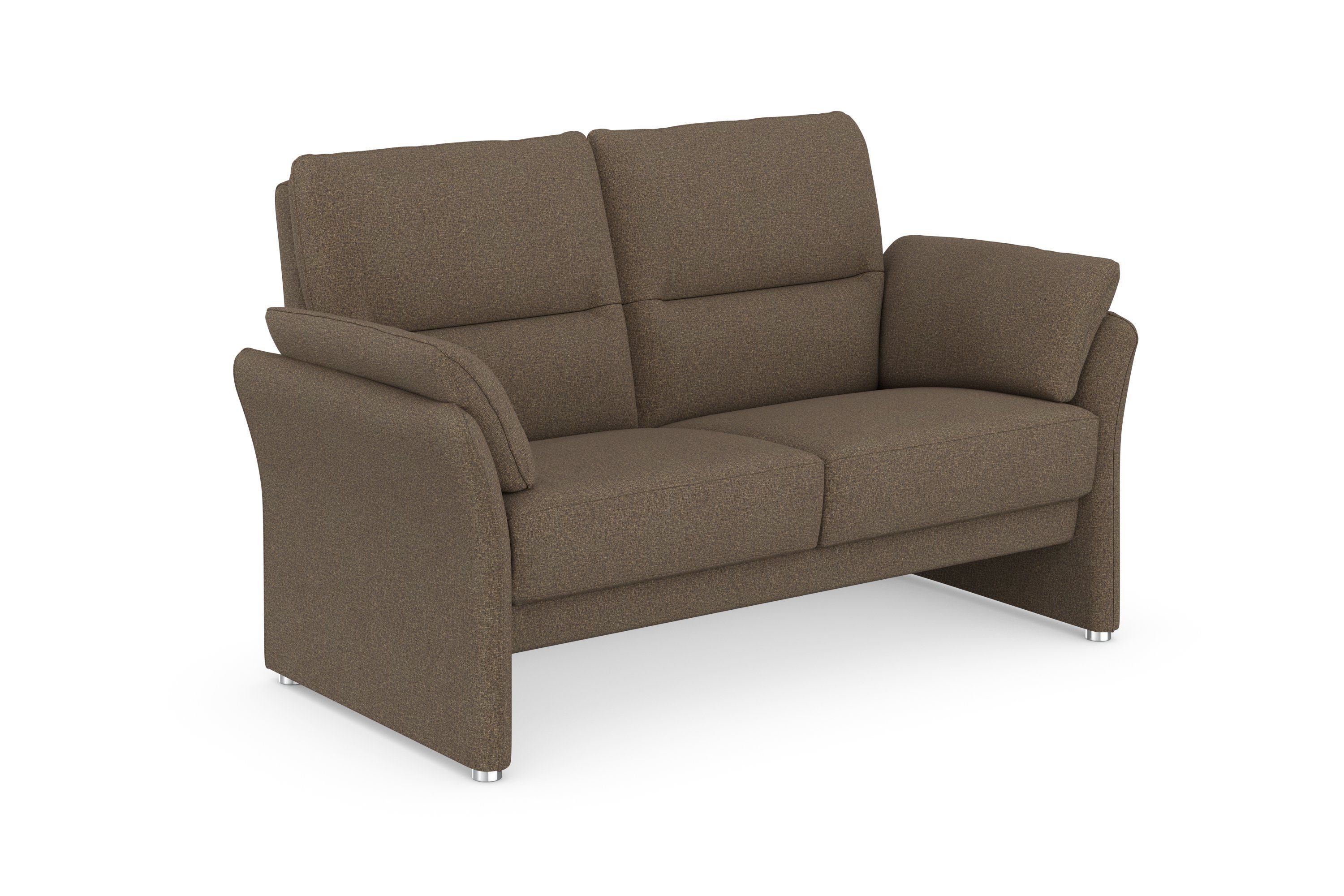 DOMO collection 2-zitsbank Pina, smalle armleuningen, met bonellvering, compact & elegant
