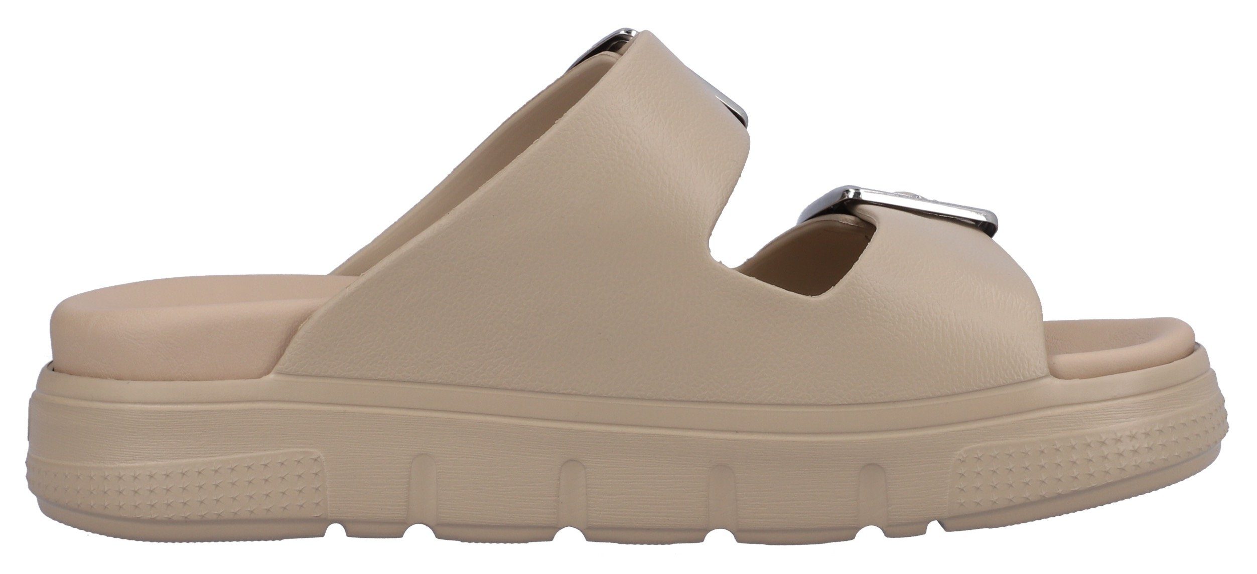 Rieker Slippers , plateau, zomerschoen, slippers in breedte g (=wijd)