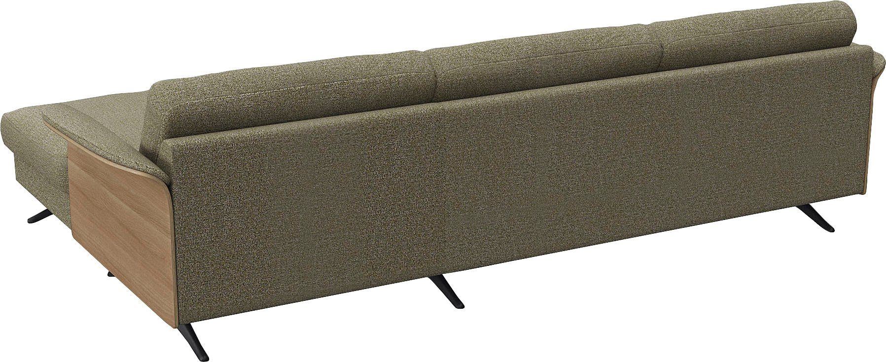 FLEXLUX Hoekbank Glow, super comfortabel door hoogwaardige zitconstructie met binnenvering, L-vorm