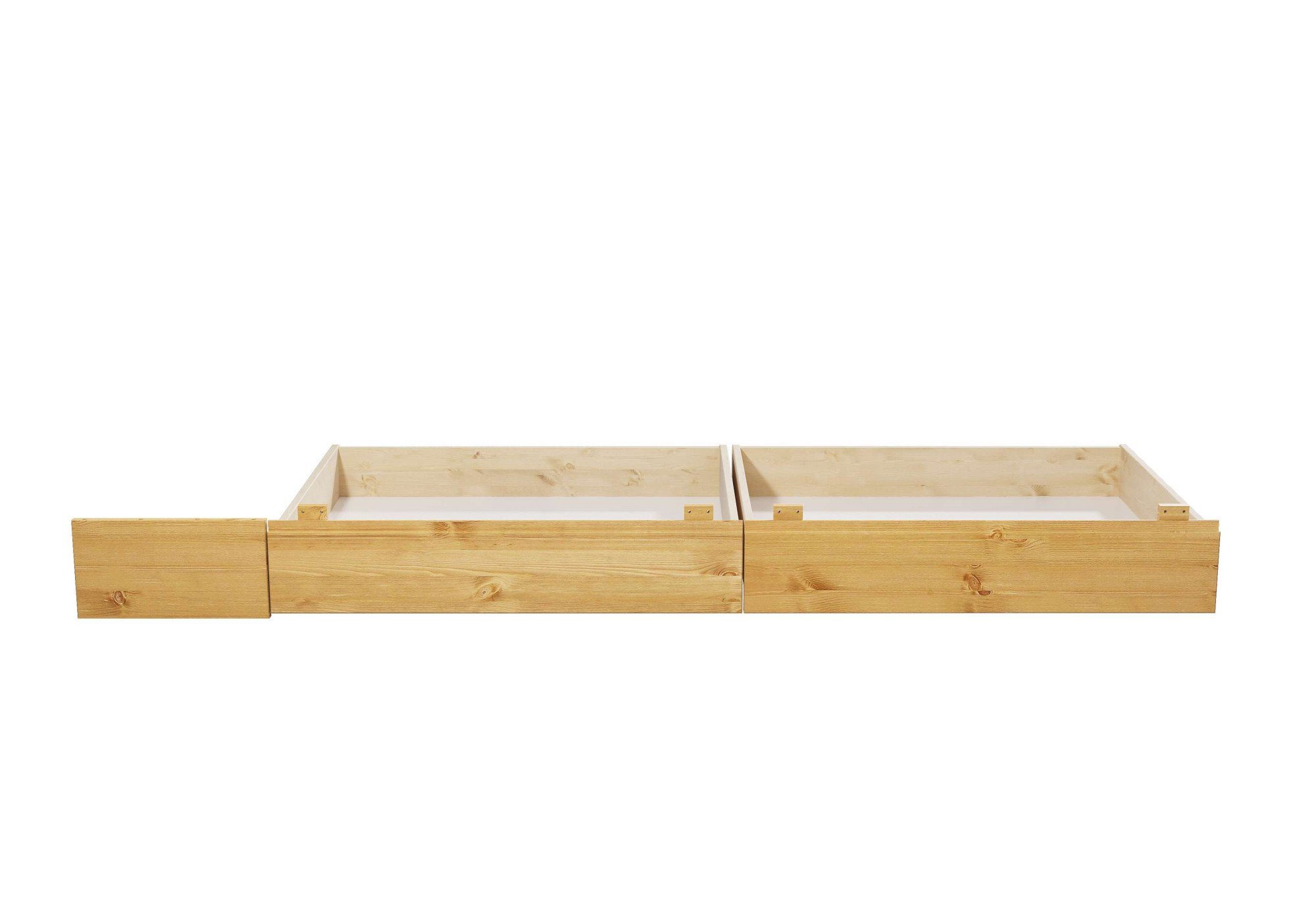 Home affaire Bedlade Luven van massief grenen, 2 stuks, passen perfect onder het bed luven (2 stuks)