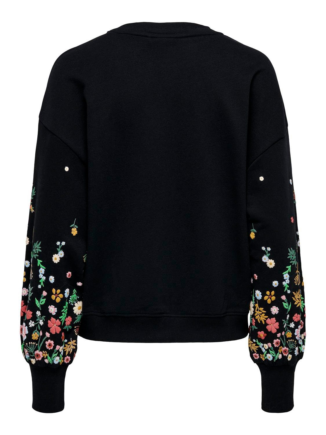 Only Sweatshirt ONLBROOKE L S O-NECK FLOWER SWT
