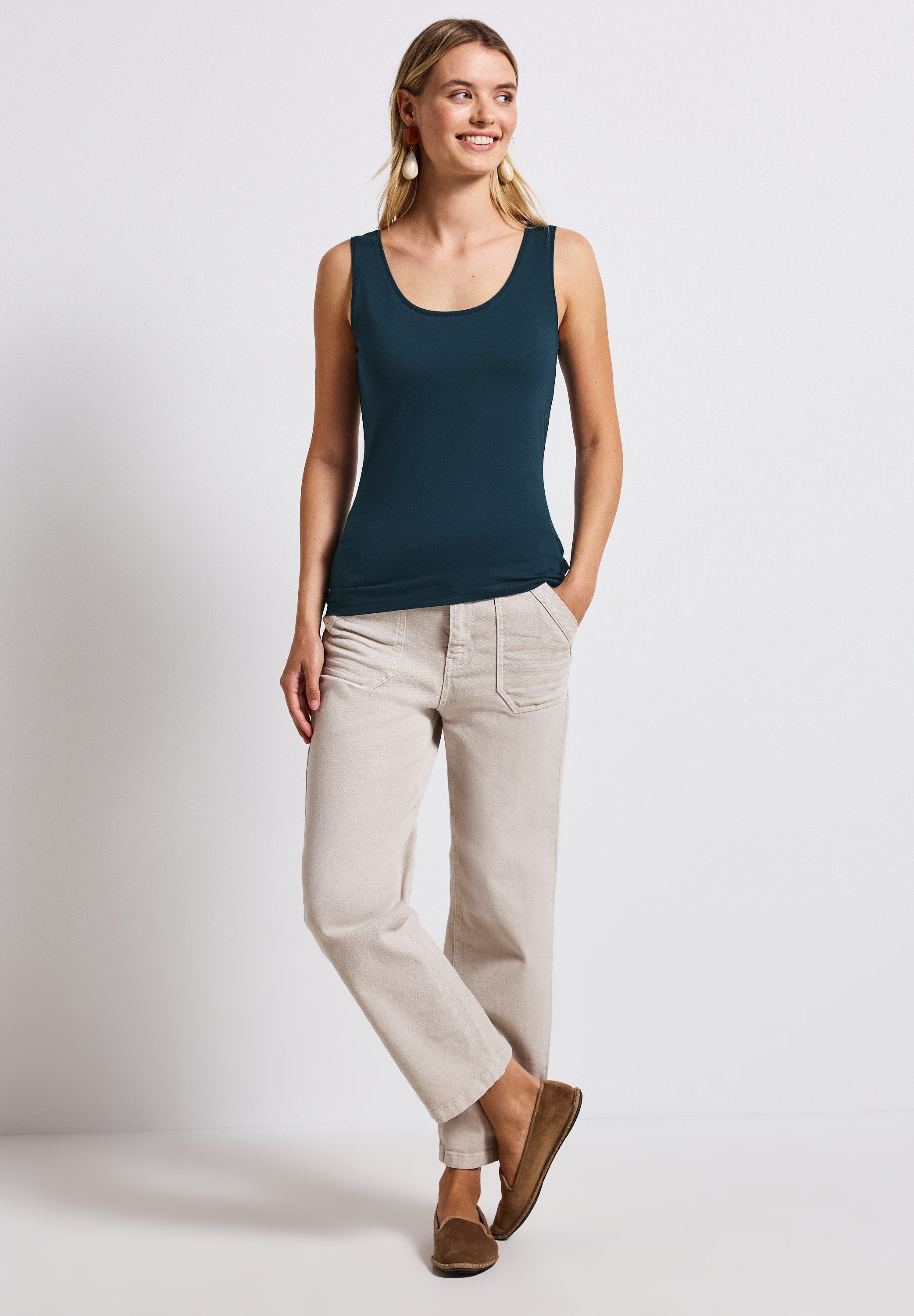 STREET ONE Tanktop ANNI met stretchaandeel