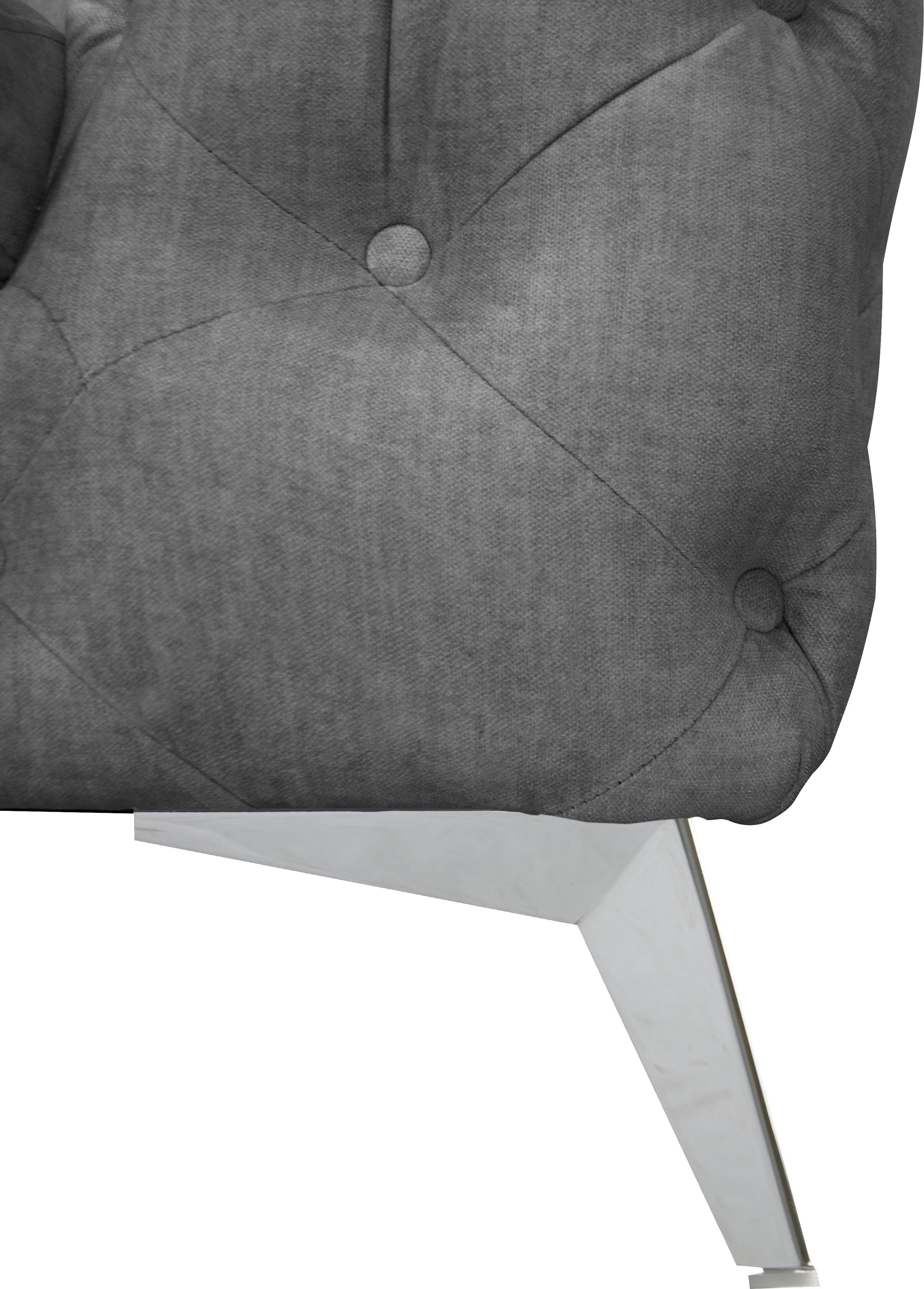Leonique Chesterfield-bank Glynis luxueuze capitonnage, moderne chesterfield look, kleur van de poten ter keuze
