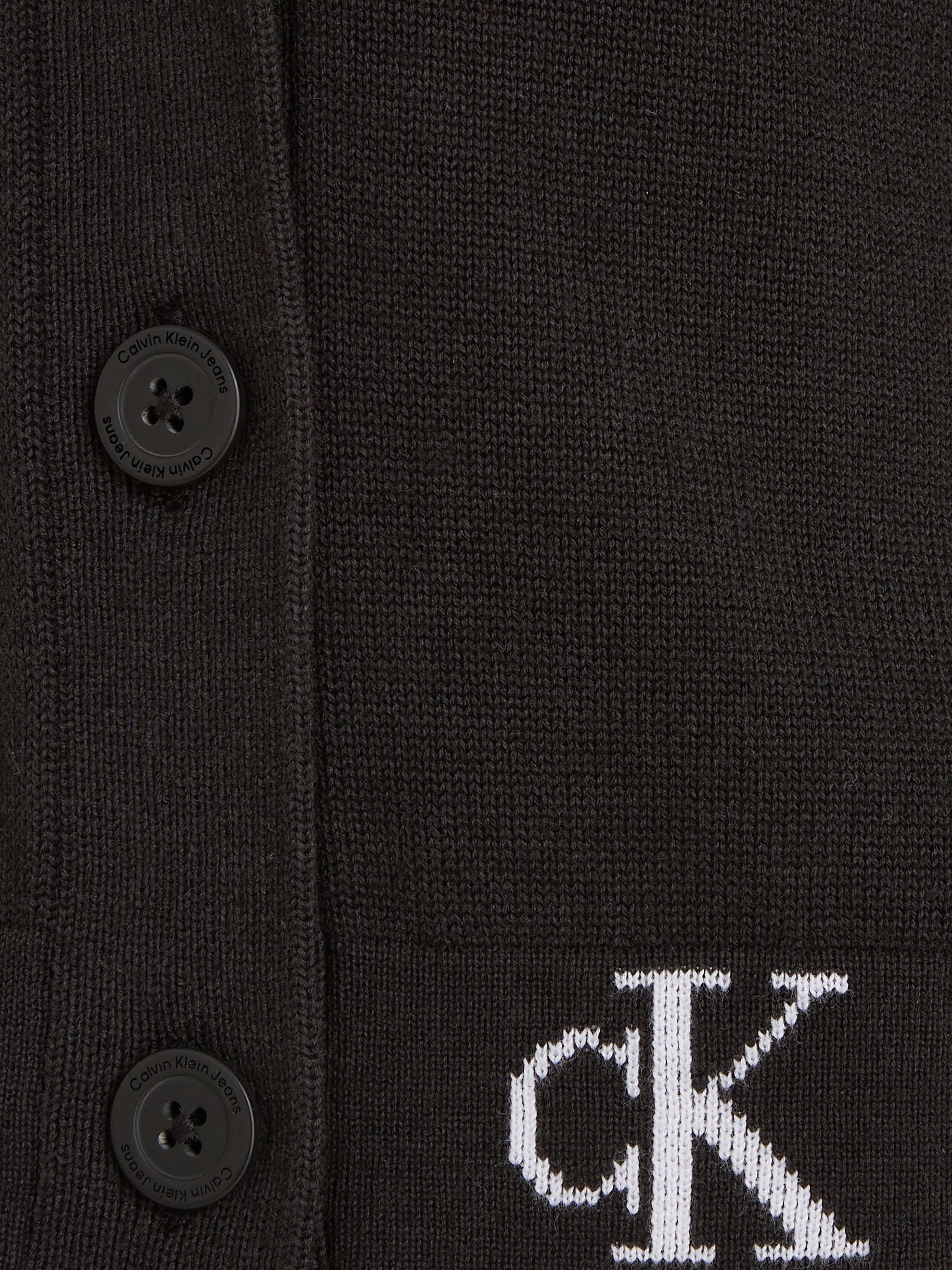 Calvin Klein Cardigan MONOGRAM LOGO CARDIGAN voor kinderen tot 16 jaar