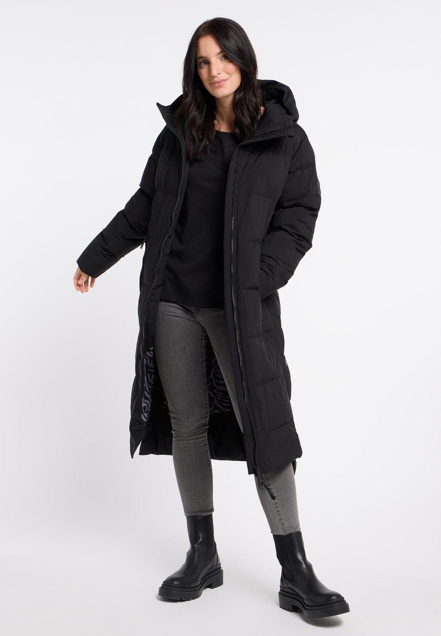 Ragwear Gewatteerde jas PATRISE warme winterjas met grote ritszakken
