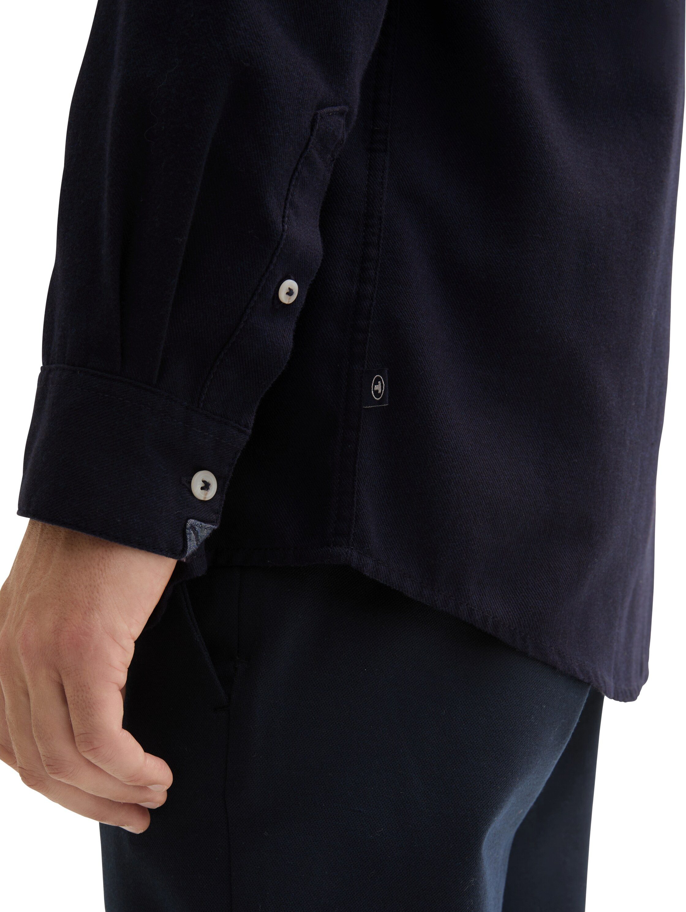 Tom Tailor Overhemd met lange mouwen in gemêleerde look