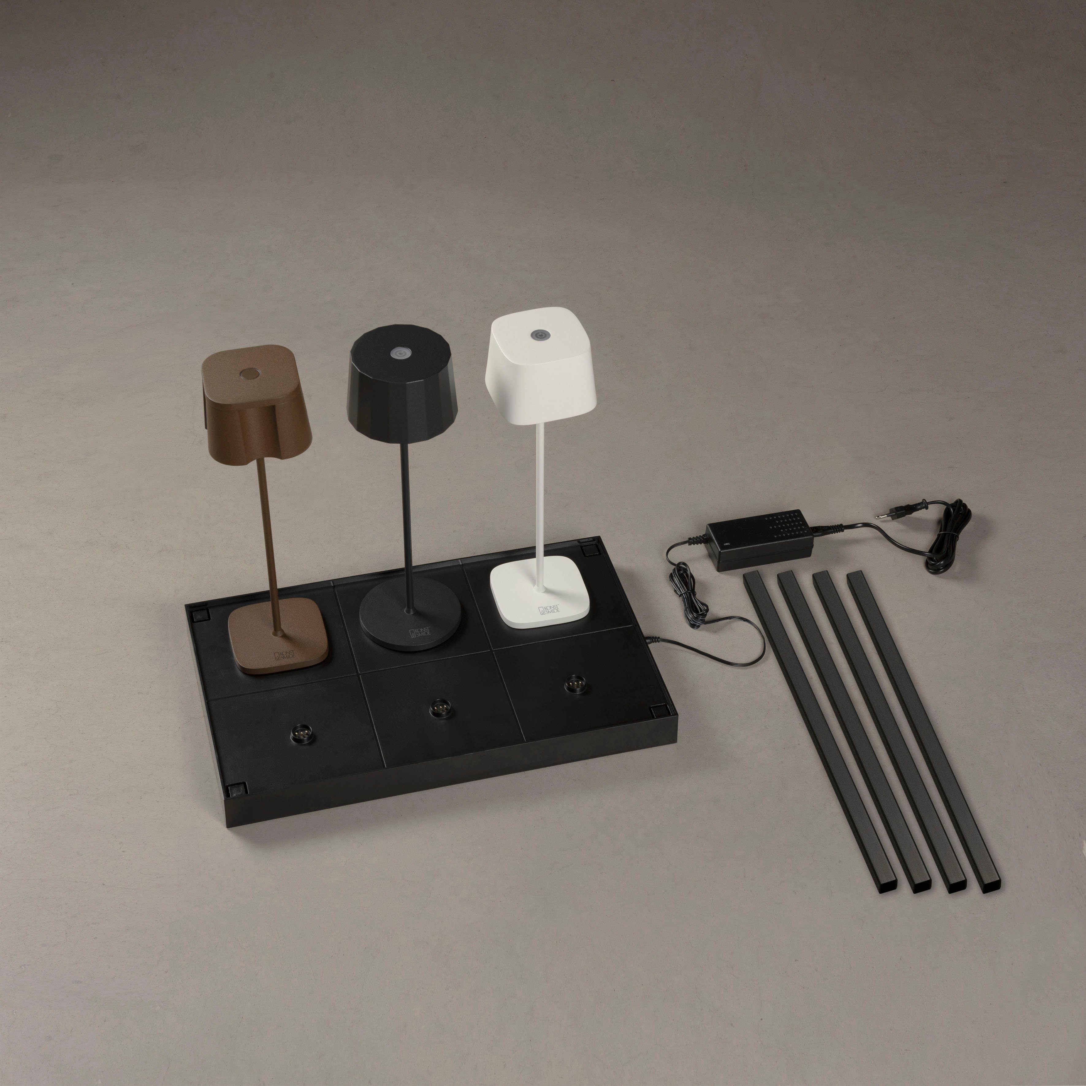 KONSTSMIDE Led-tafellamp Ladestation Oplaadstation voor USB bureau lampen incl. transformator (2 stuks)