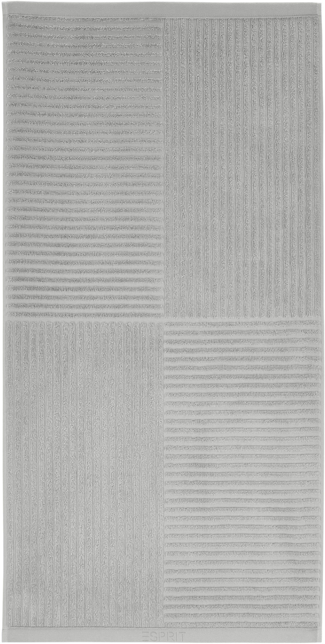 Esprit Handdoek Modern Lines met hoog-laag lijnstructuur (1 stuk)