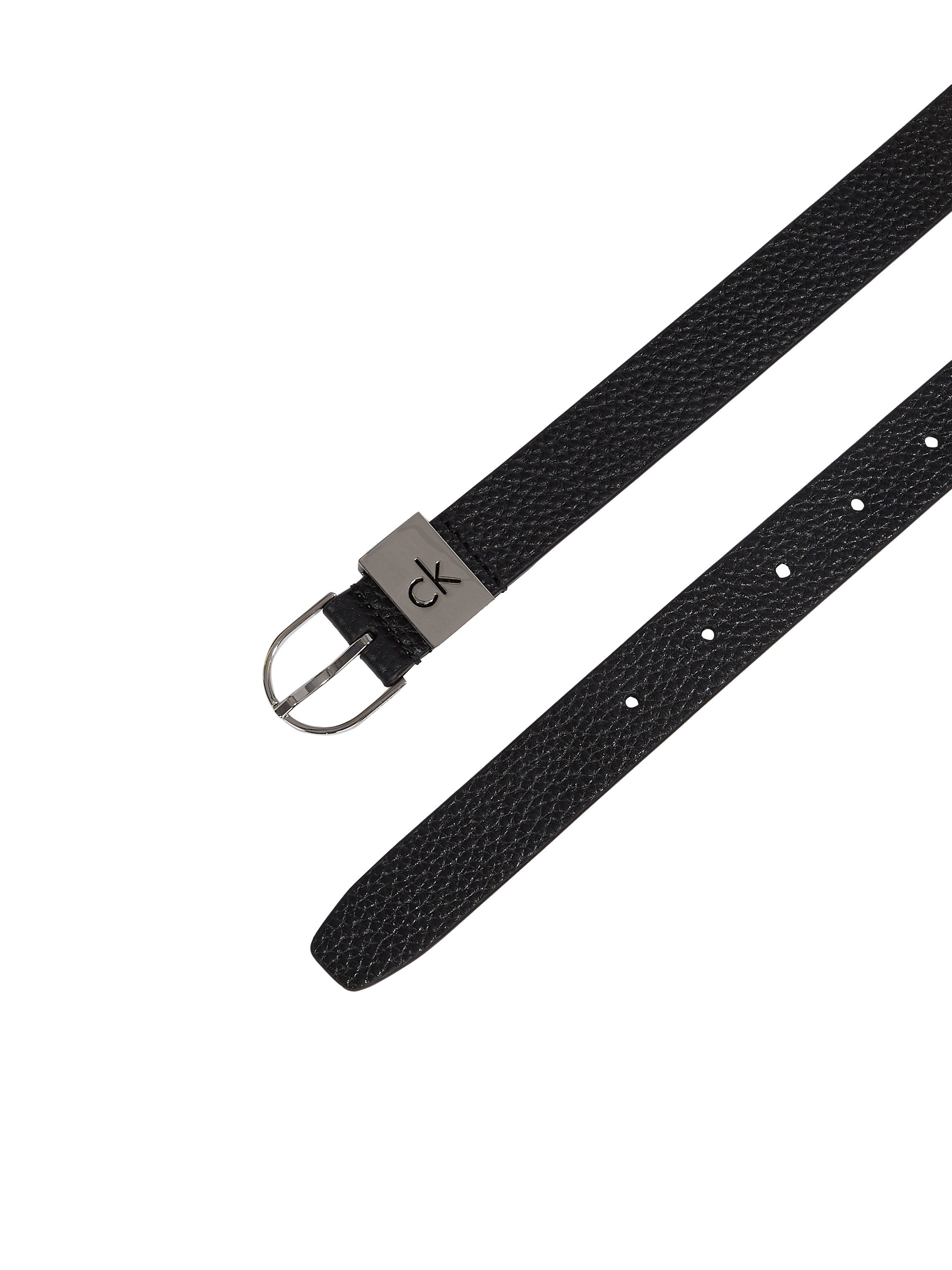 Calvin Klein Leren riem CK LOOP THIN ROUND BUCKLE 2.5