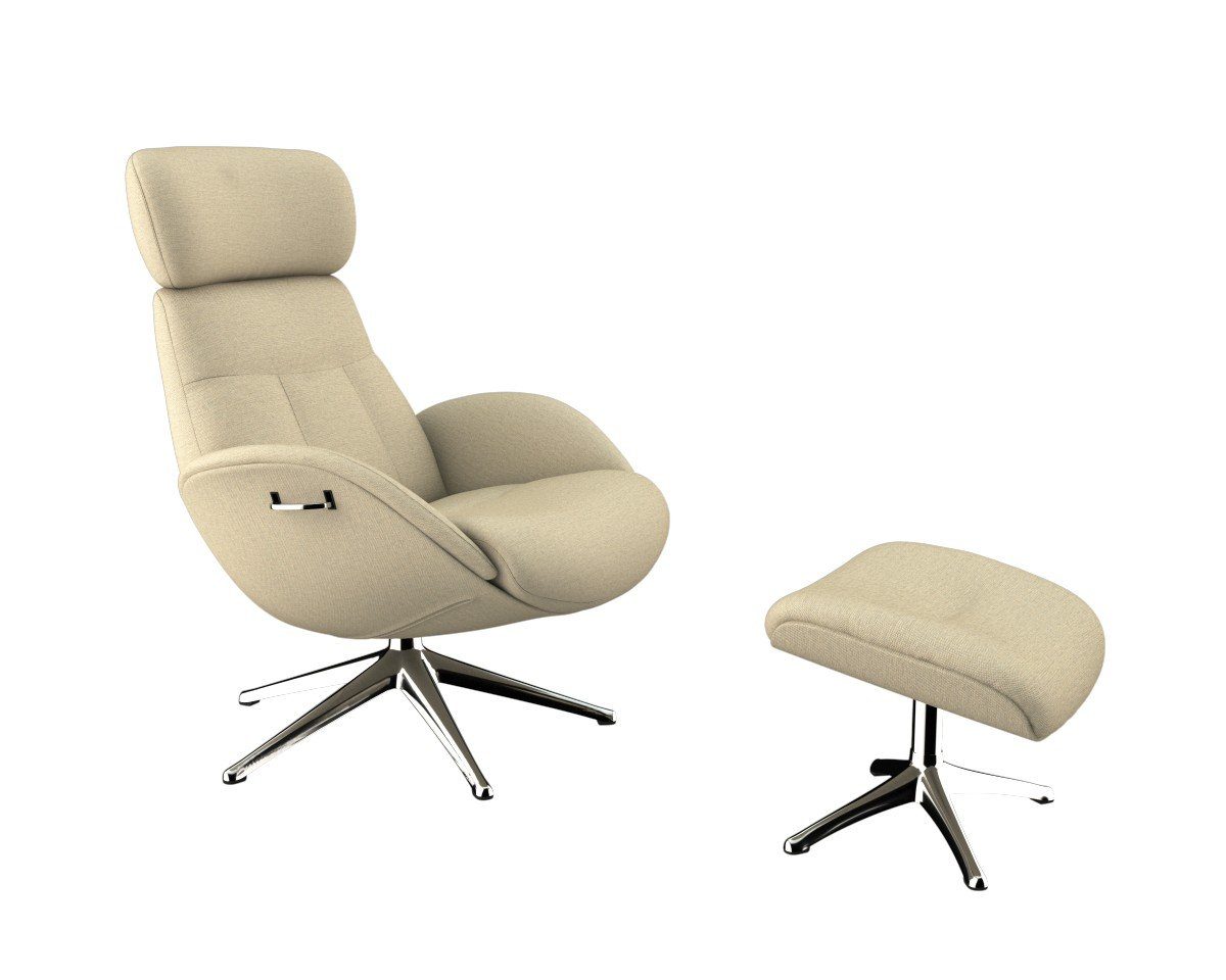 FLEXLUX Relaxfauteuil Elegant, functionele stoel, gestoffeerde stoel, armleuningen, TV-fauteuil, Premium comfort, rug- en hoofdeindeverstelling,