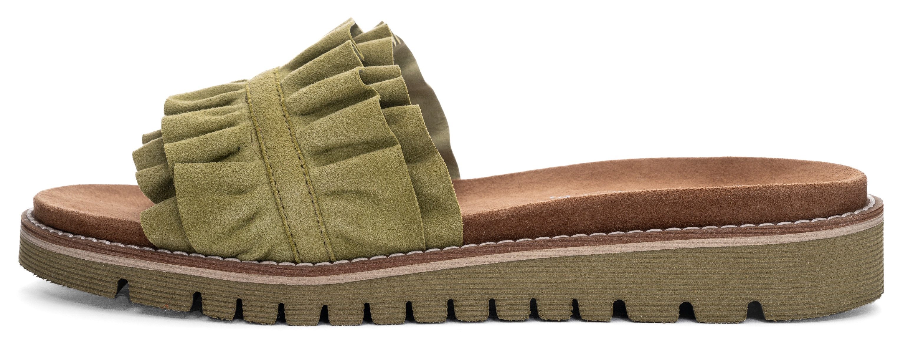 Ara Slippers KENT , slides, flats, sandaal met geplooide bandage