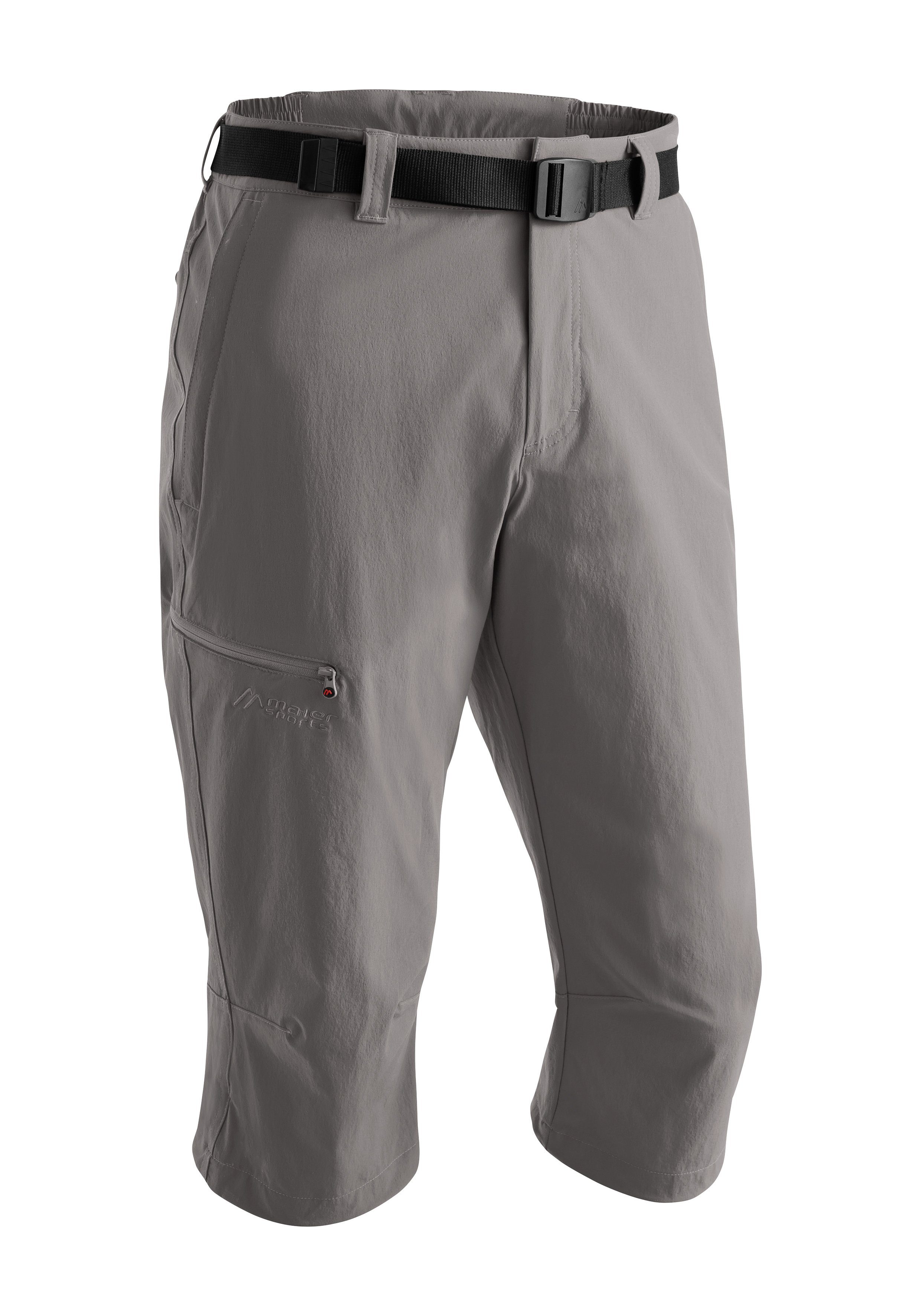 Maier Sports Capribroek Jennisei Functionele capribroek van ventilerend, elastisch materiaal heren broeken maat 66 grijs