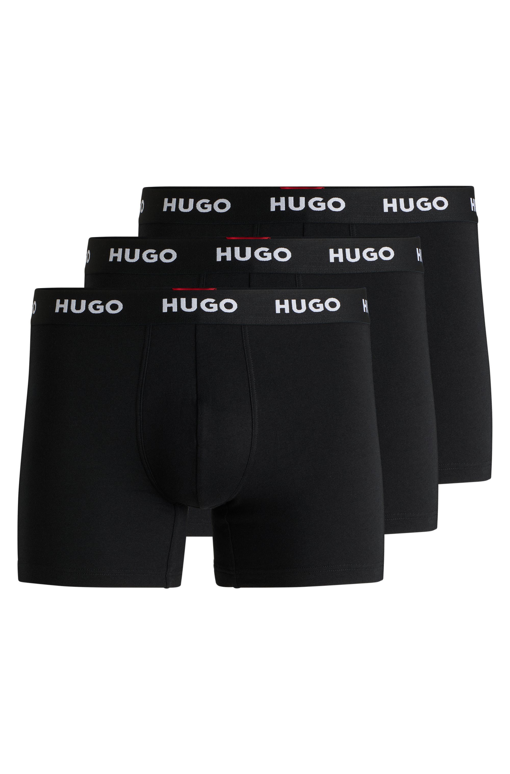 HUGO underwear Boxershort BOXERBR TRIPLET PACK met hugo logo-elastisch tailleband (3 stuks)