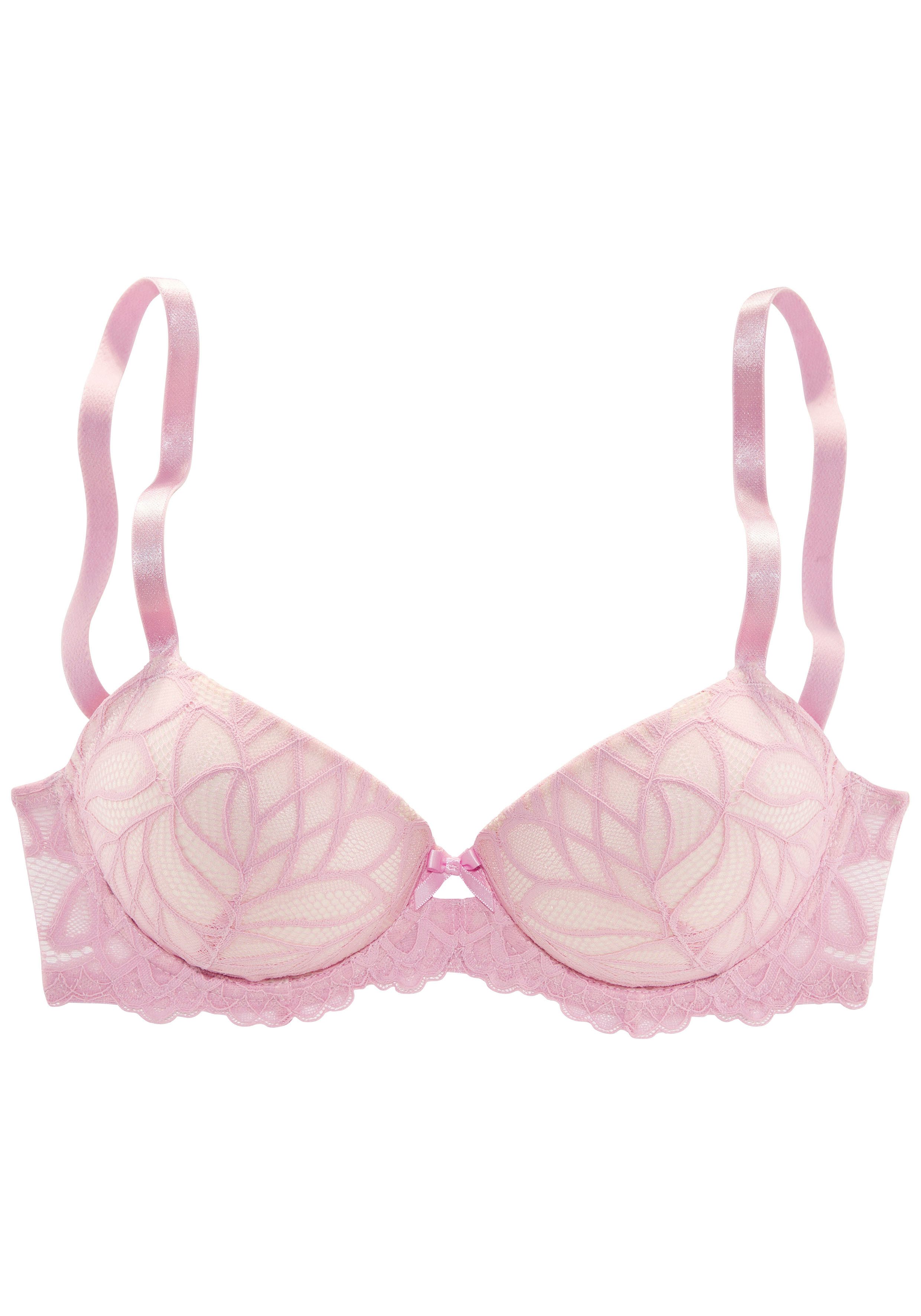 Lascana Bh met steuncups Cara met beugel rondom van filigraan kant, sexy lingerie
