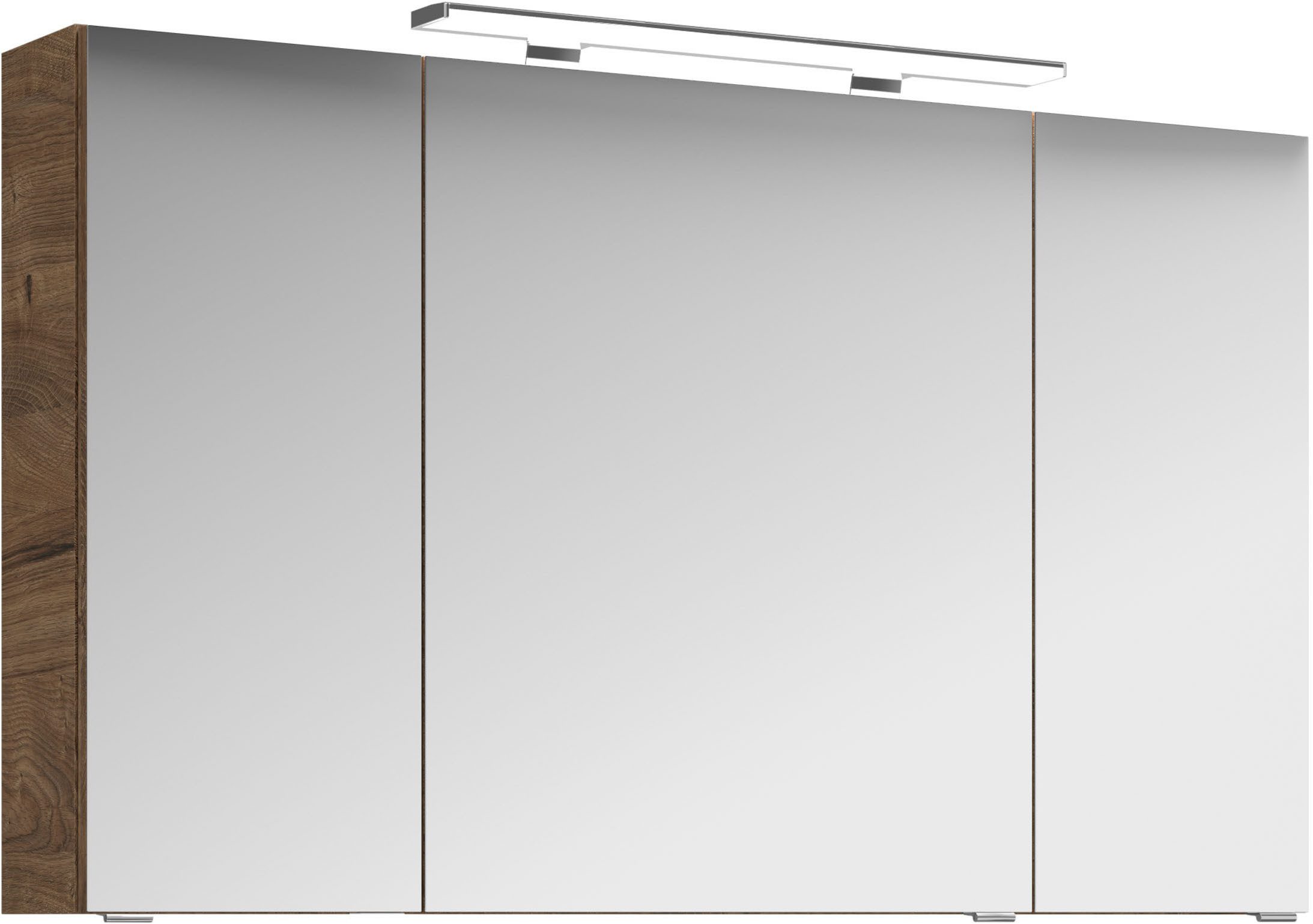 Saphir Badmeubelset Serie 4010 5-delig keramische wastafel met LED-spiegelkast Bad set met onderkast, hangkast, middelkast, incl. deurdemper (set)
